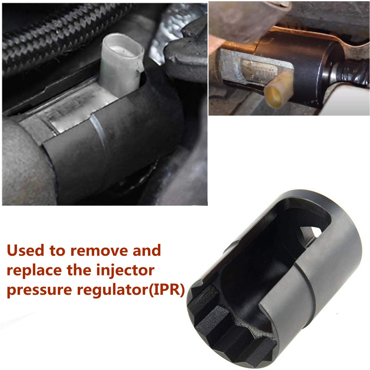 6.0 Ipr Valve With Socket, Injector Pressure Regulator For 2003-2010 Ford 6.0L V8 Powerstroke Diesel Turbocharged Excursion F250 F350 F450 Super Duty E350 E450