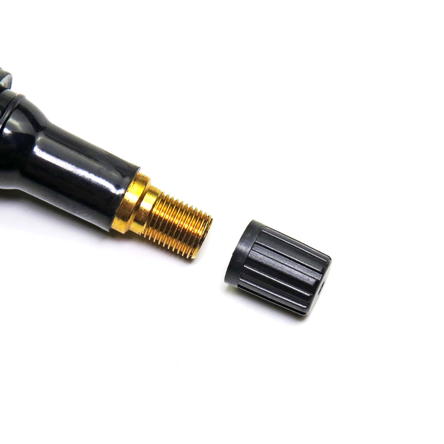 Plastic Tire Valve Stem Caps Black Valve Stem Covers With Rubber Seal Universal Long Air Valve Caps Fit Tpms20018 Rubber Valves