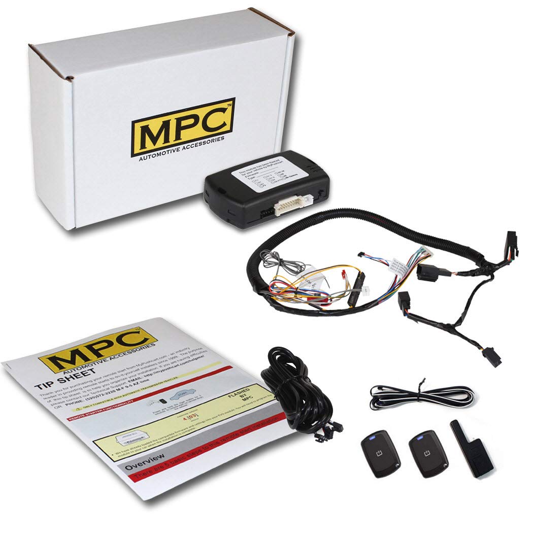 MPC Complete 1-Button Remote Start Kit Compatible with Ford Transit Connect 2014-2018 Plug & Play - with T-Harness