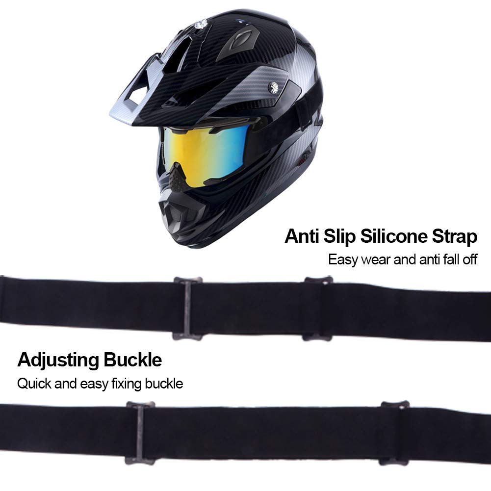 4-Fq Motocross Goggles Dirt Bike Goggles Adult Pu Resin Motorcycle Goggles Windproof Atv Goggles Dustproof Crg Sports Riding Gog