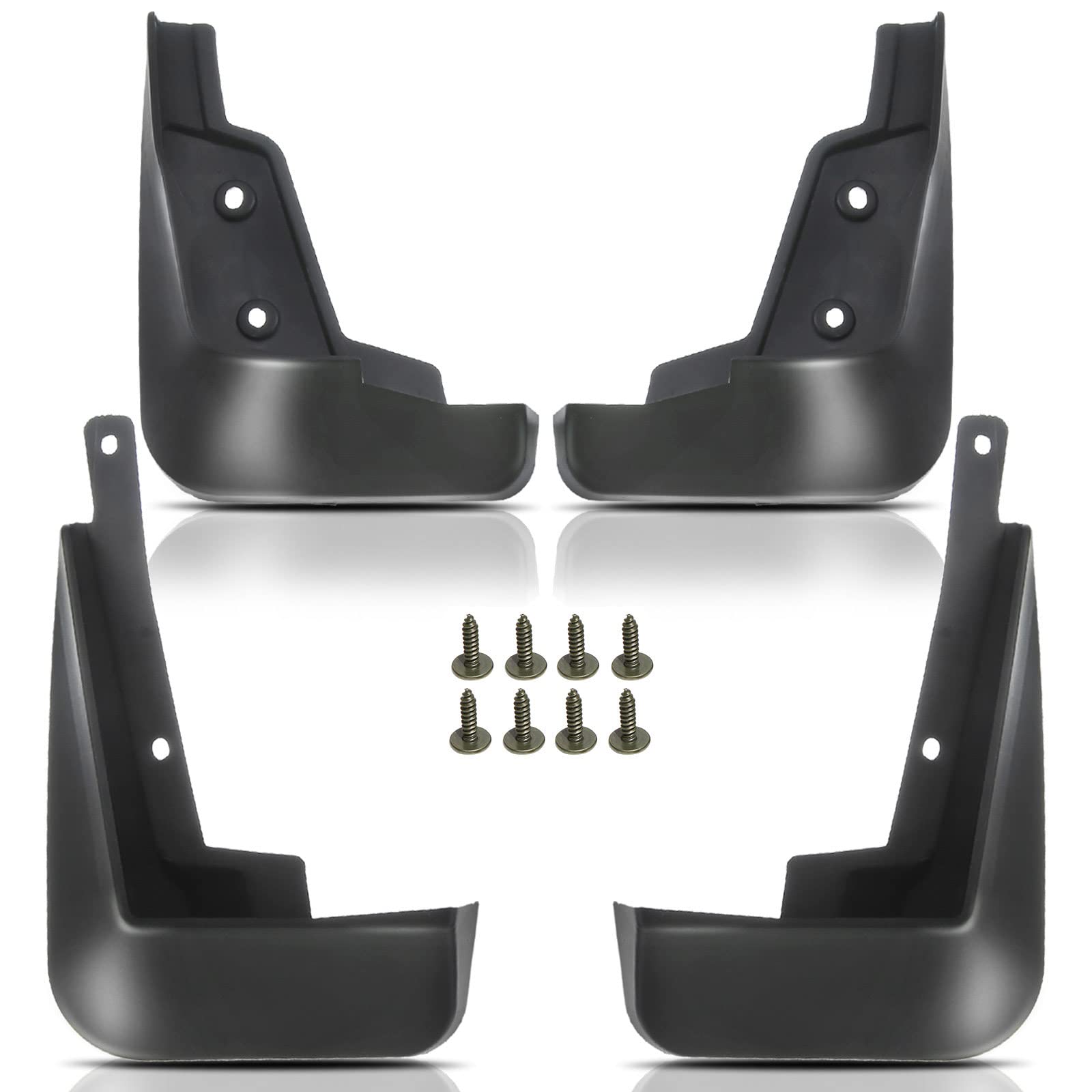 YHTAUTO Set of 4 Mud Flaps Splash Guards Accessories Replacement for Chevrolet Cruze 2016-2019, Sedan Only, Front and Rear LH RH