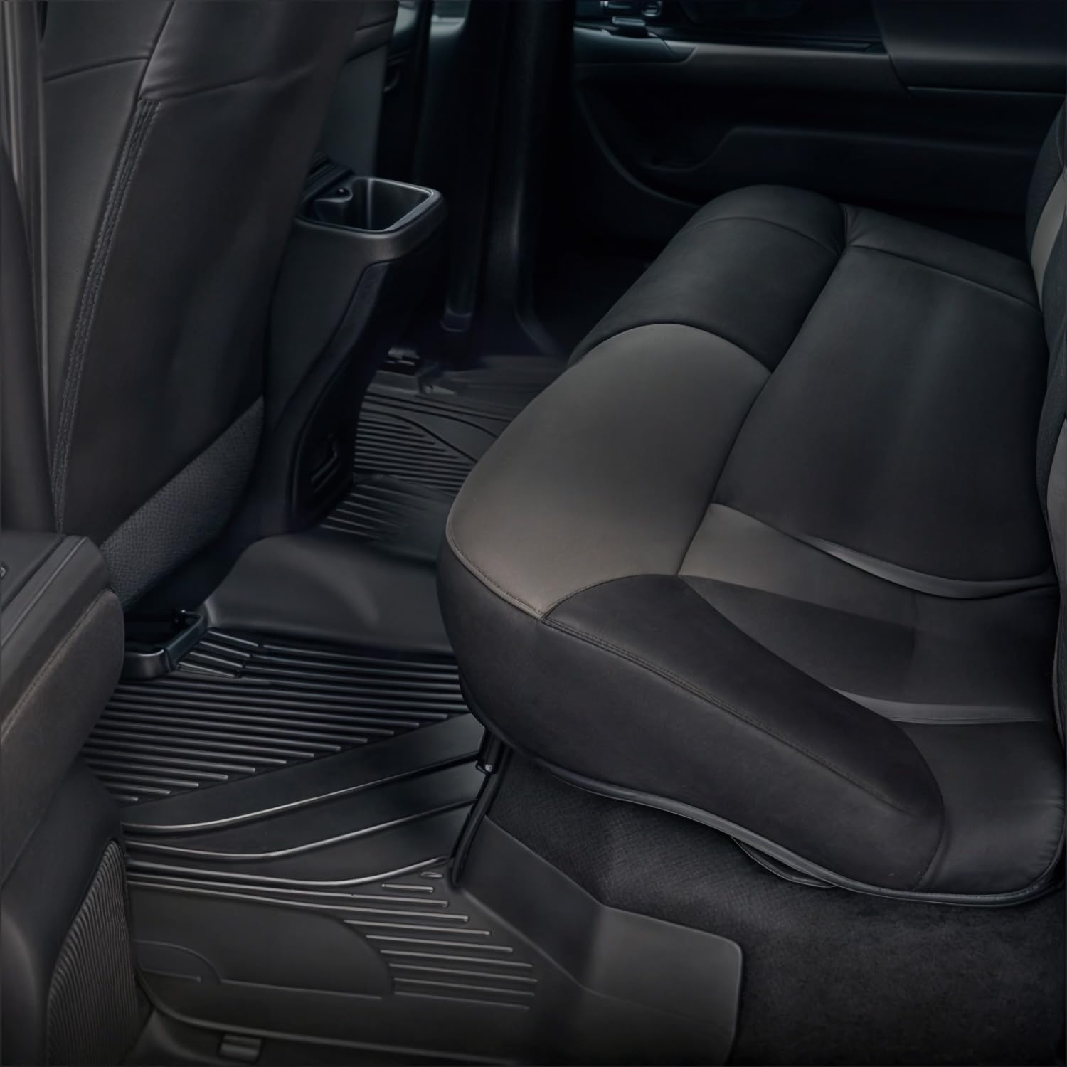 Yitamotor Floor Mat Fit For Toyota Tacoma 2024-2025 Double Cab (Not Fit Hybrid), Tpe All Weather Waterproof Floor Liners For Tac