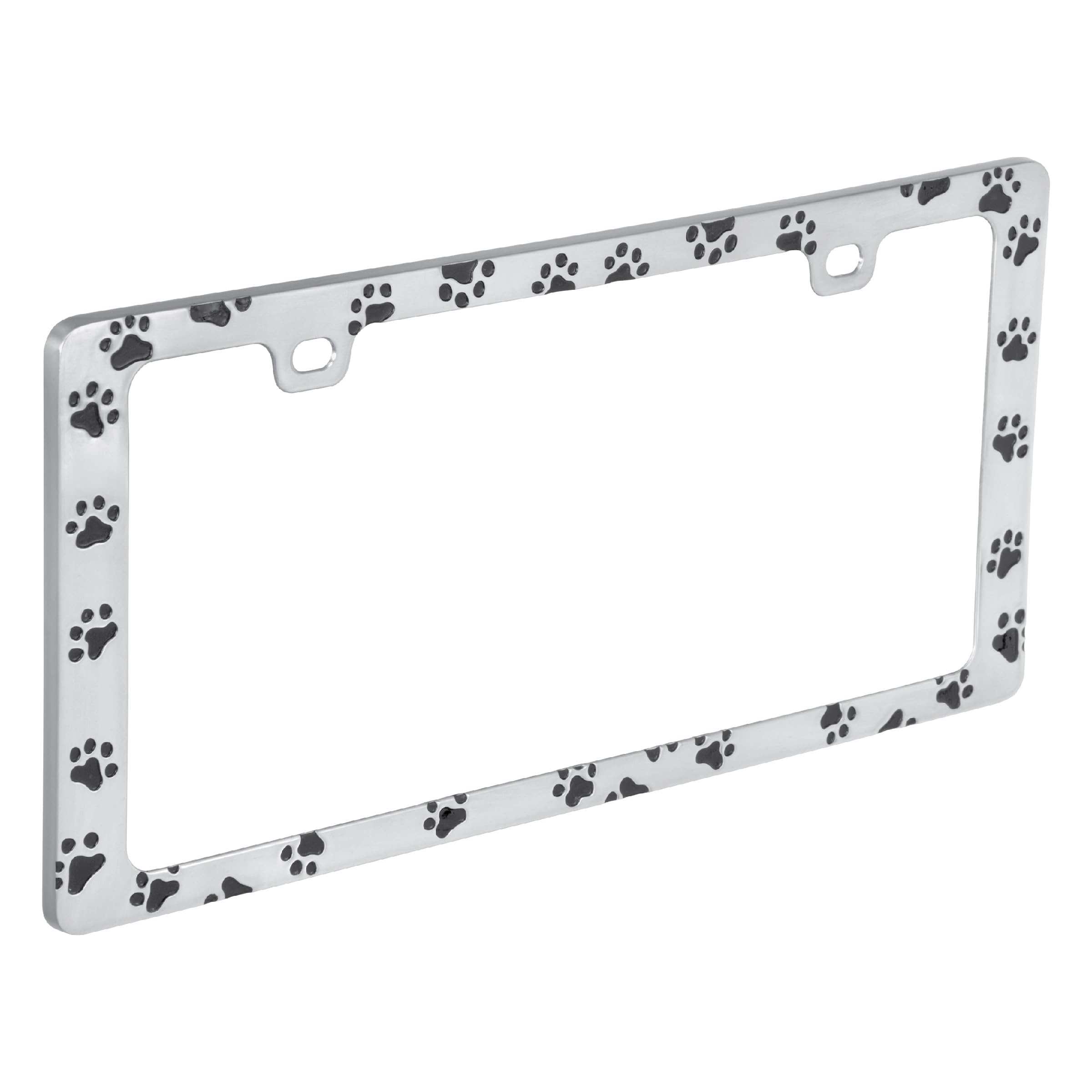 Bell Automotive 22-1-46104-8 Universal Black Paw Print Design License Plate Frame