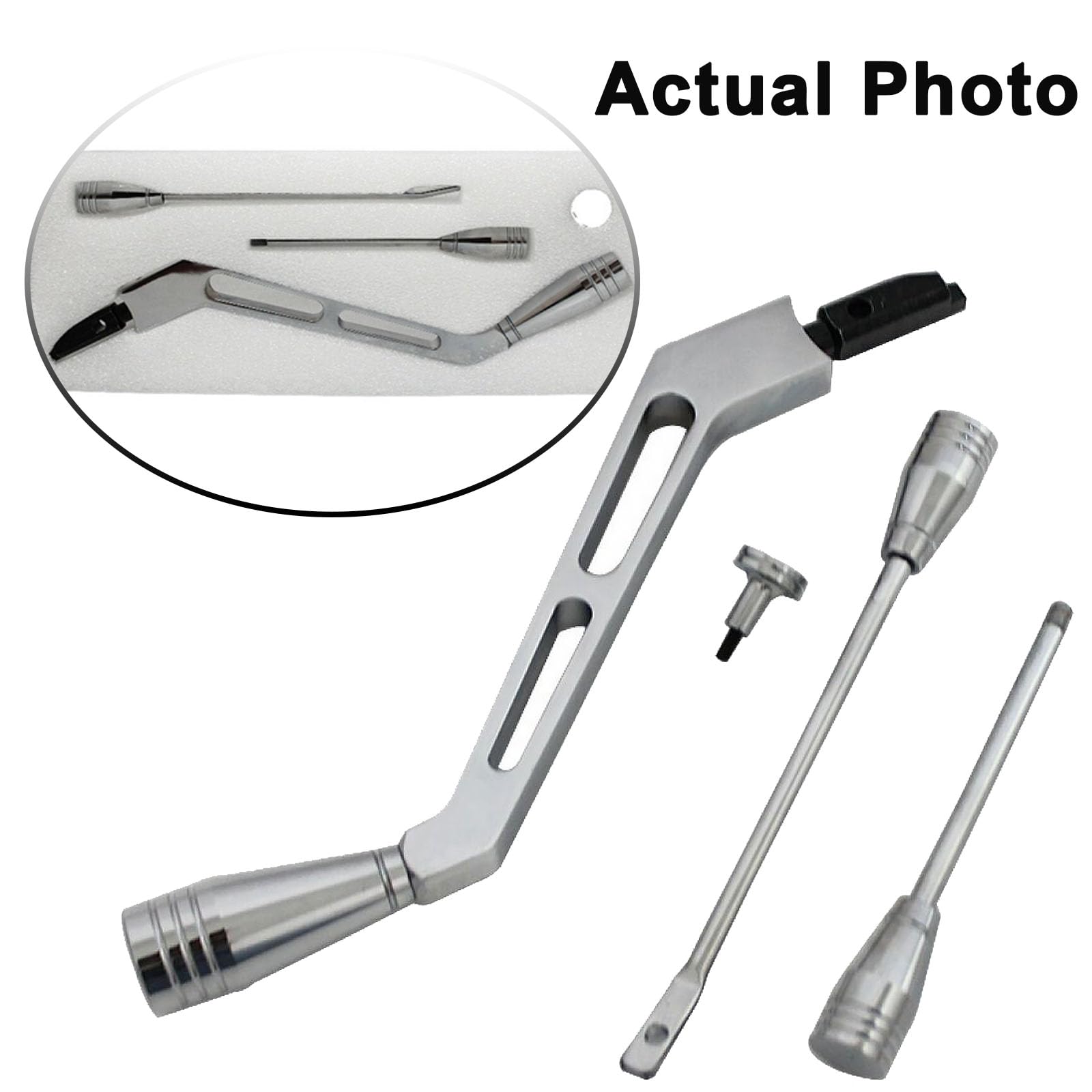 Bst Bssp Polished Billet Aluminum Column Shifter Lever,Turn Signal, Lever Hazard Boots & Tilt Kit For 1967-1994 Gm Columns Chevrolet Buick Oldsmobile Pontiac Cadillac
