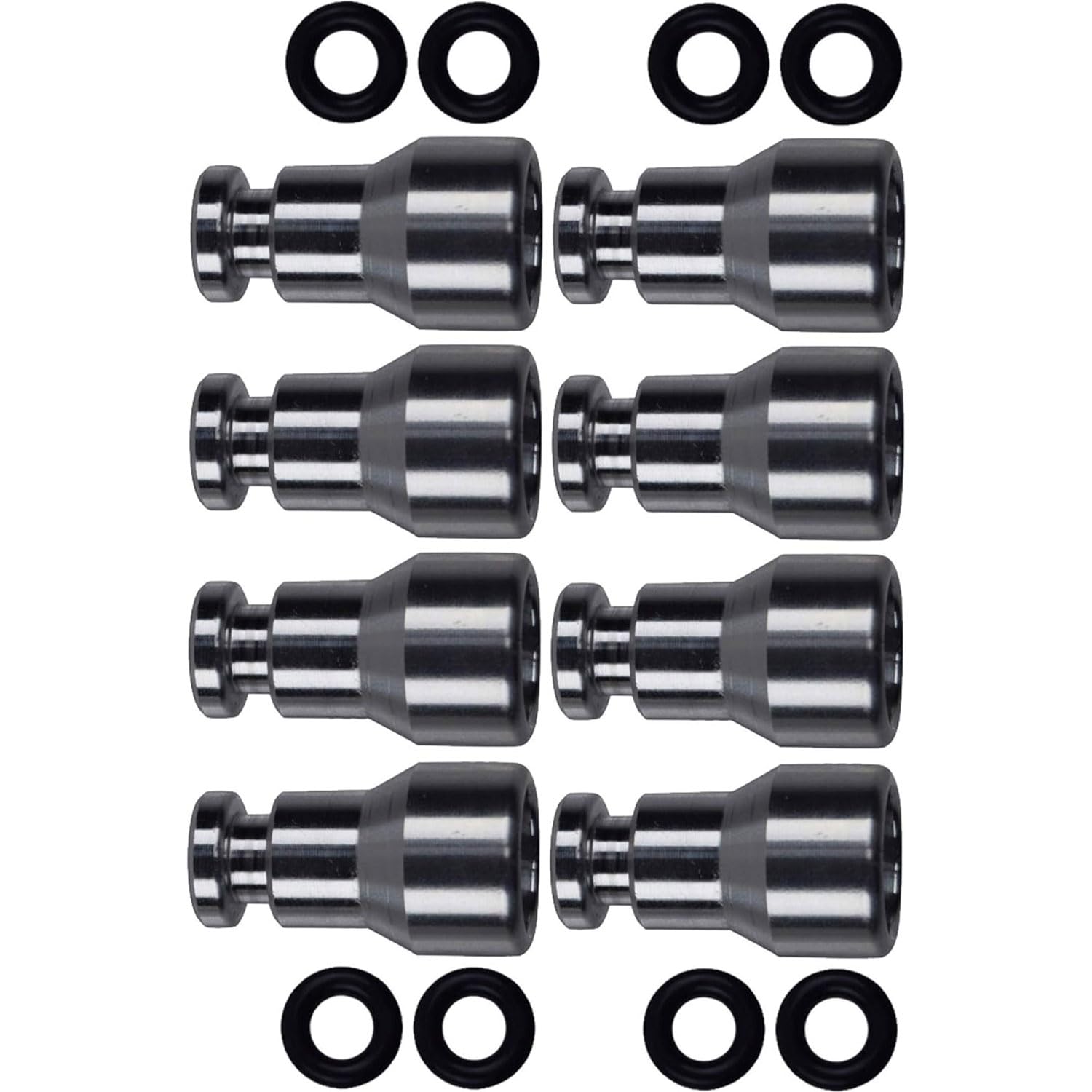 Fuel Injector Spacer Set Of 8 - Ls1 Intake Manifold/Fuel Rail To Ls Truck Injector Adapter Ict Billet, 551371