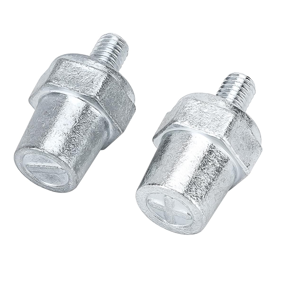 AUCELI Car Thread Male Battery Post, 2PCS 3/8-16 Lead Made Vehicle Side Terminal Charging Extender, Automotive Batteryterminal