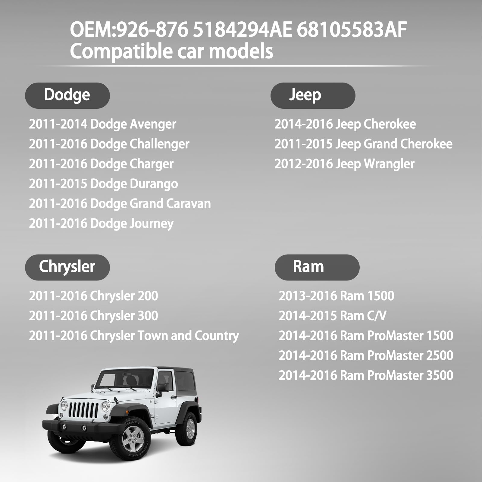 926-876 Aluminum Engine Oil Cooler Oil Filter Housing Adapter For Dodge Avenger Challenger Charger Durango Grand Caravan Journey