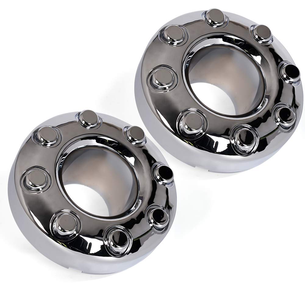 G-PLUS Dually Front 4X4 Open Chrome Wheel Center Hub Cap Compatible with 2005-2018 Ford F350 Replaces 5C3Z1130TA