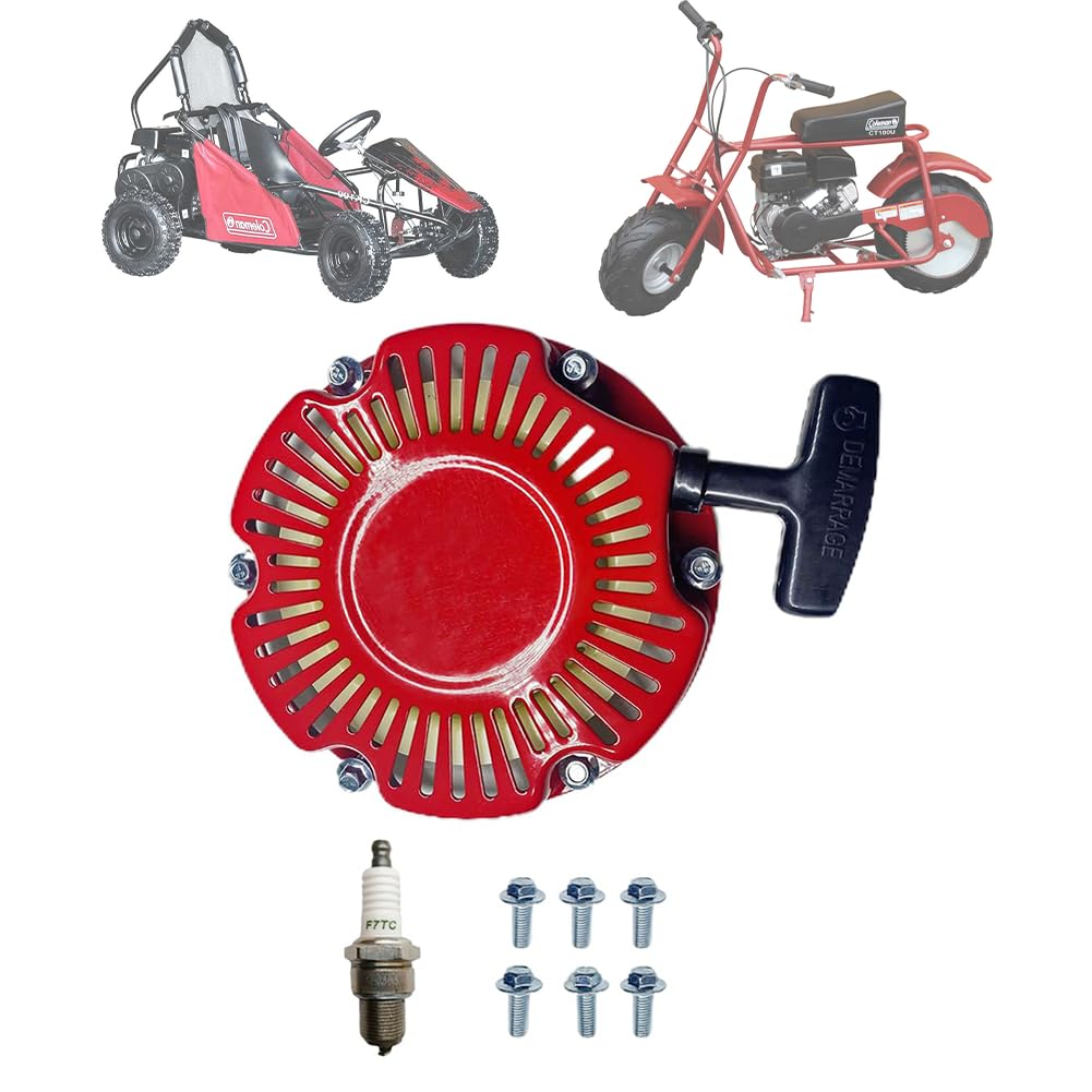 QYMOTO 98cc Recoil Pull Starter for Coleman Mini Bike & Predator Engin Carkart QYMOTO 98cc Recoil Pull Starter for Coleman Mini Bike & Predator Engin Carkart