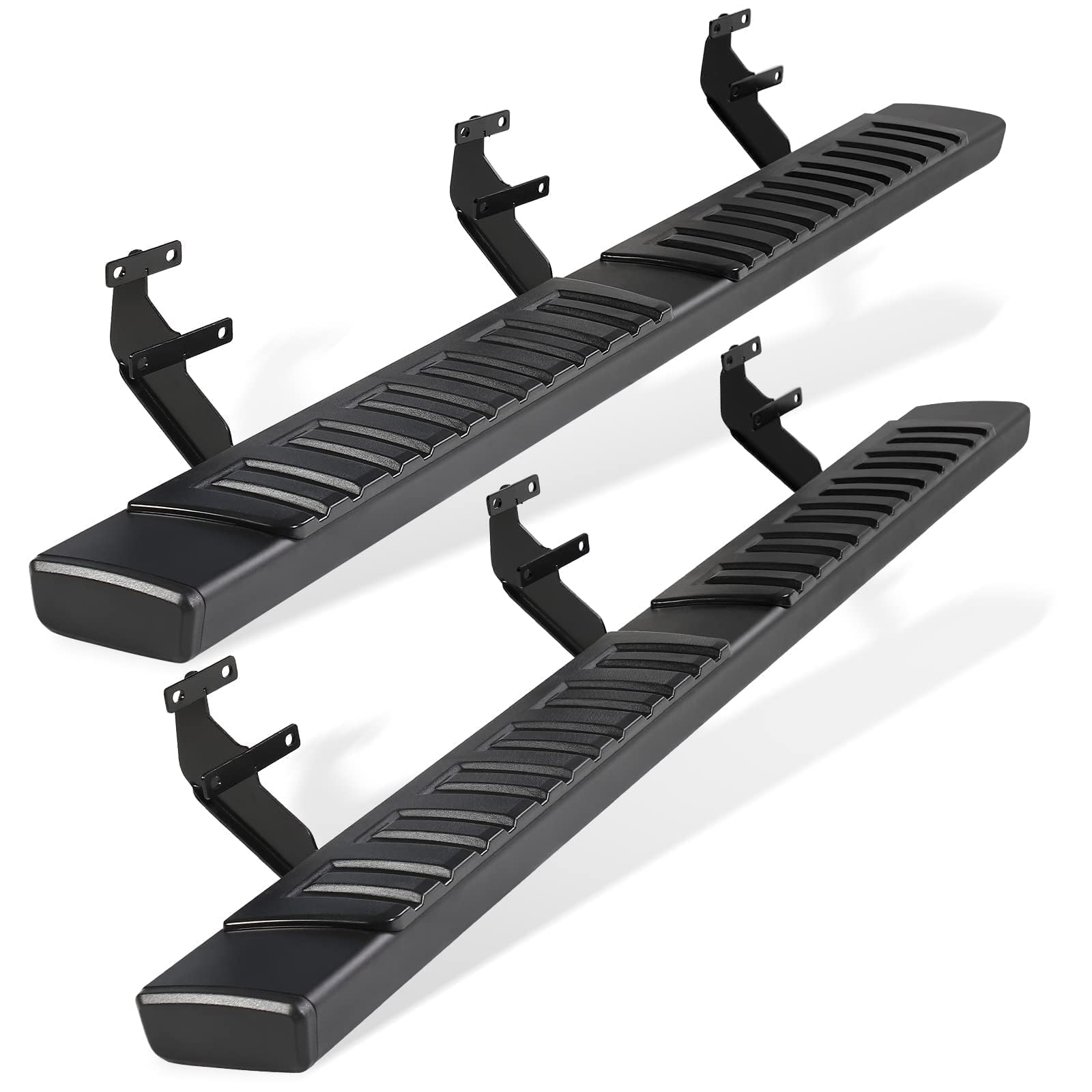 6'' Running Boards Compatible With 2015-2025 Ford F-150 Super Crew Cab And 2017-2025 Ford F250 F350 Super Duty Crew Cab - Side S