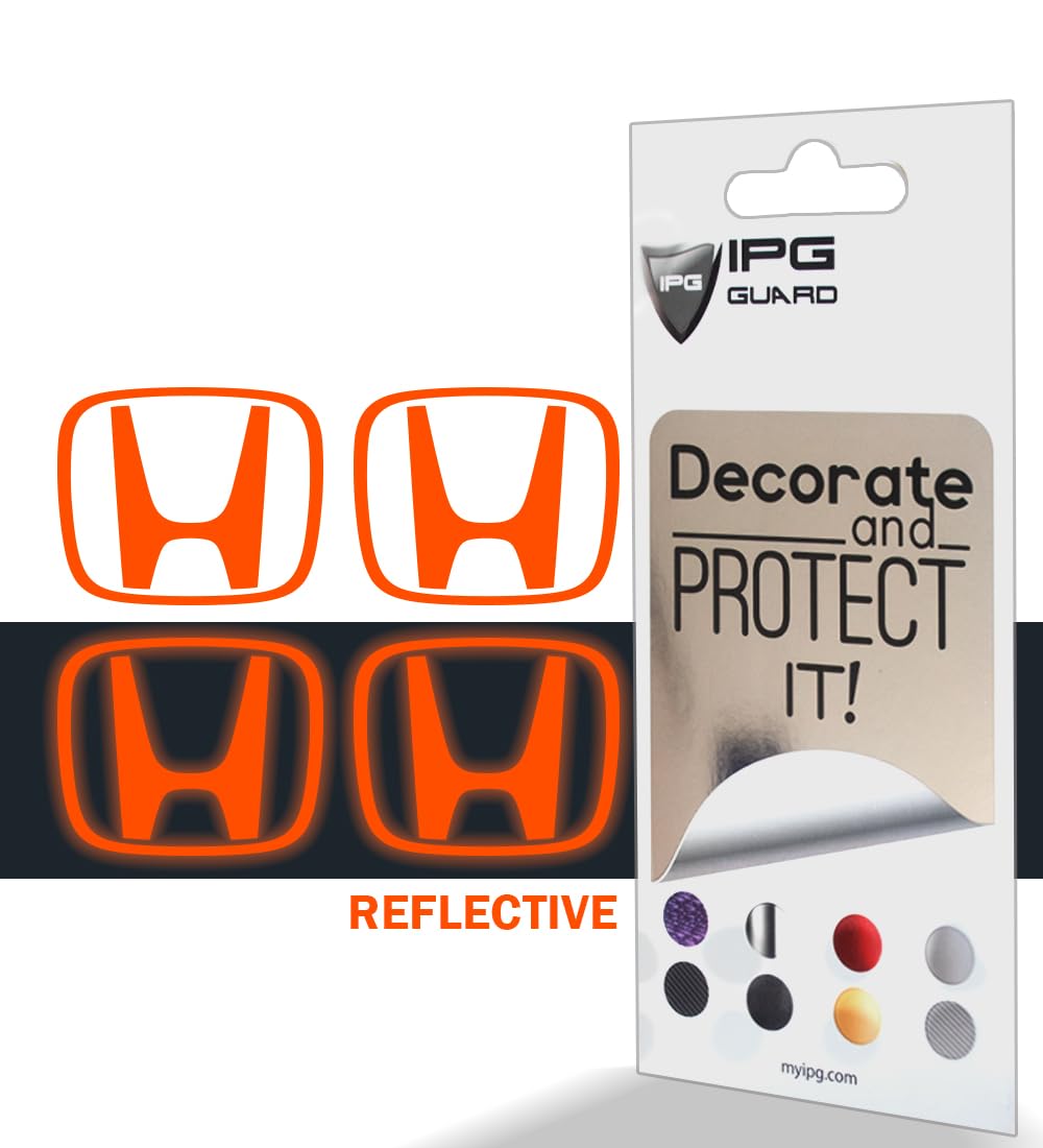 IPG Compatible with Civic Accord CRV VTEC Si Logo Cap Inner or Outer Stckers Dcals (Center Cap:2.25) (4 Units) (Reflective Ser