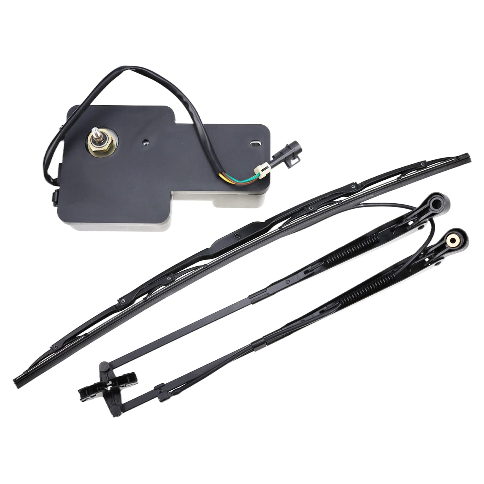 ZTUOAUMA Wiper Motor Arm Blade Kit 6679476 & 7324010 for Bobcat Skid Steers 751 753 763 773 863 864 873 883 963 T110 T140 T180 T