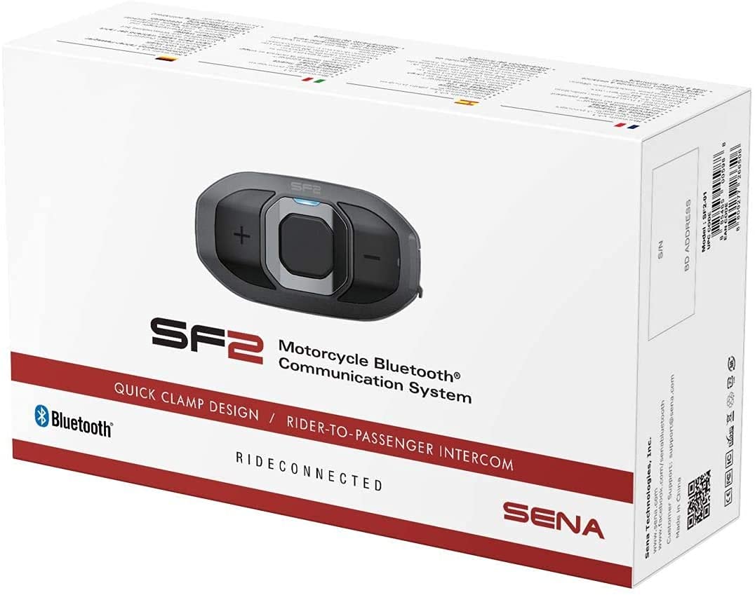 Sena Sf2 Motorcycle Bluetooth Communication System With Dual Speakers