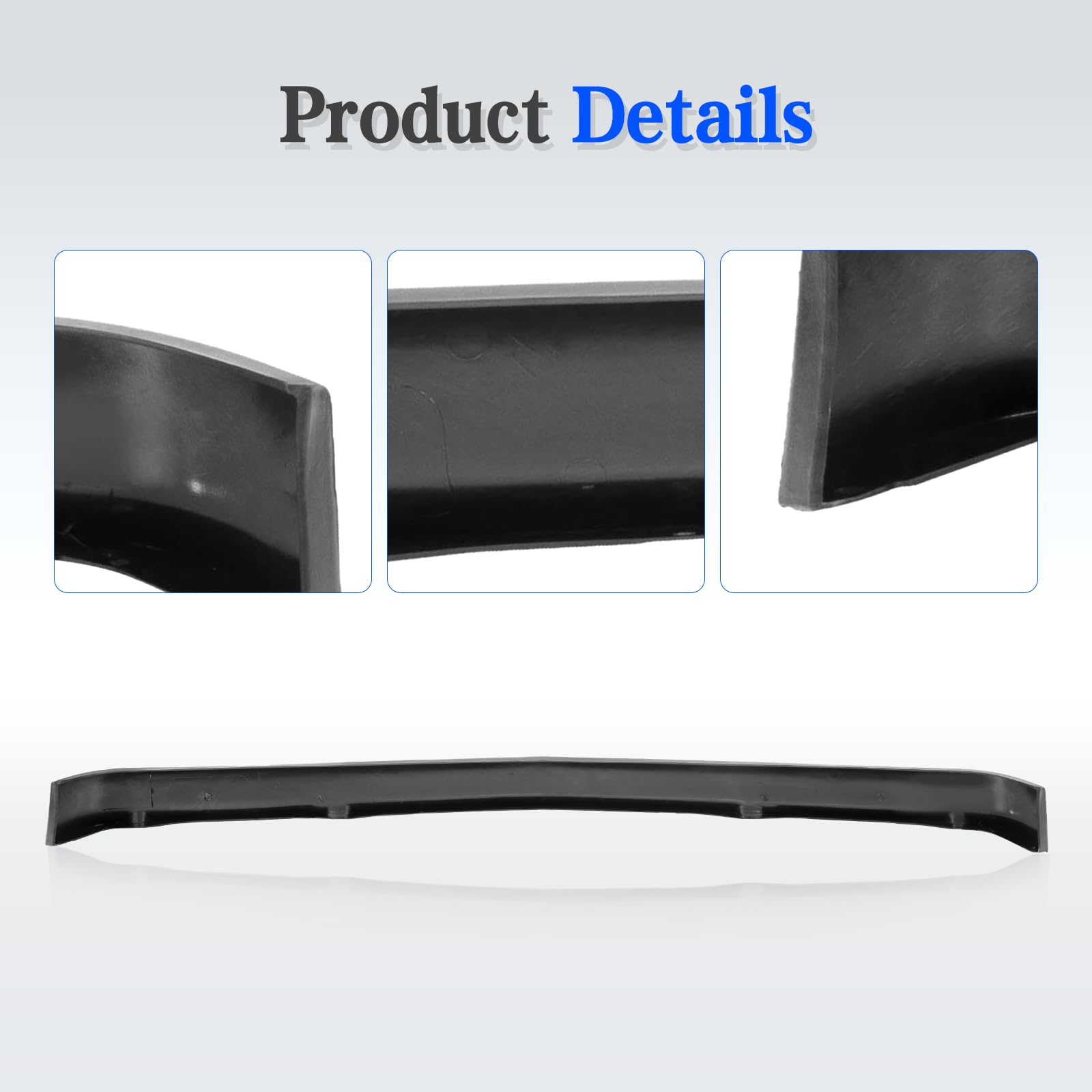 Carpartsdepot Front Bumper Air Dam Lower Valance W/O Holes Compatible With 1988-2000 Chevrolet C/K 1500 2500 3500 Gm1090108 1556