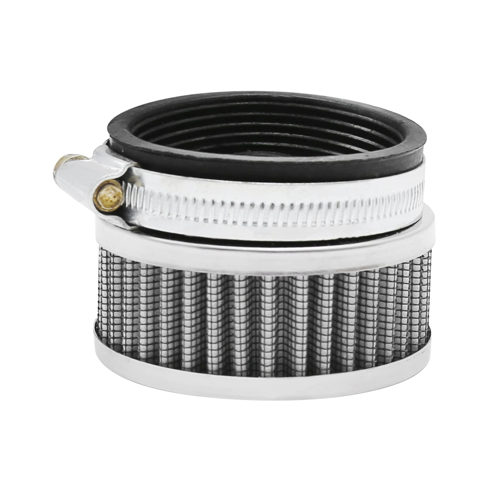 Stainless Steel Air Intake Filter With Clamp Fits For Motorcycle Scooter 48Mm-52Mm, 58Mm (48Mm-52Mm)