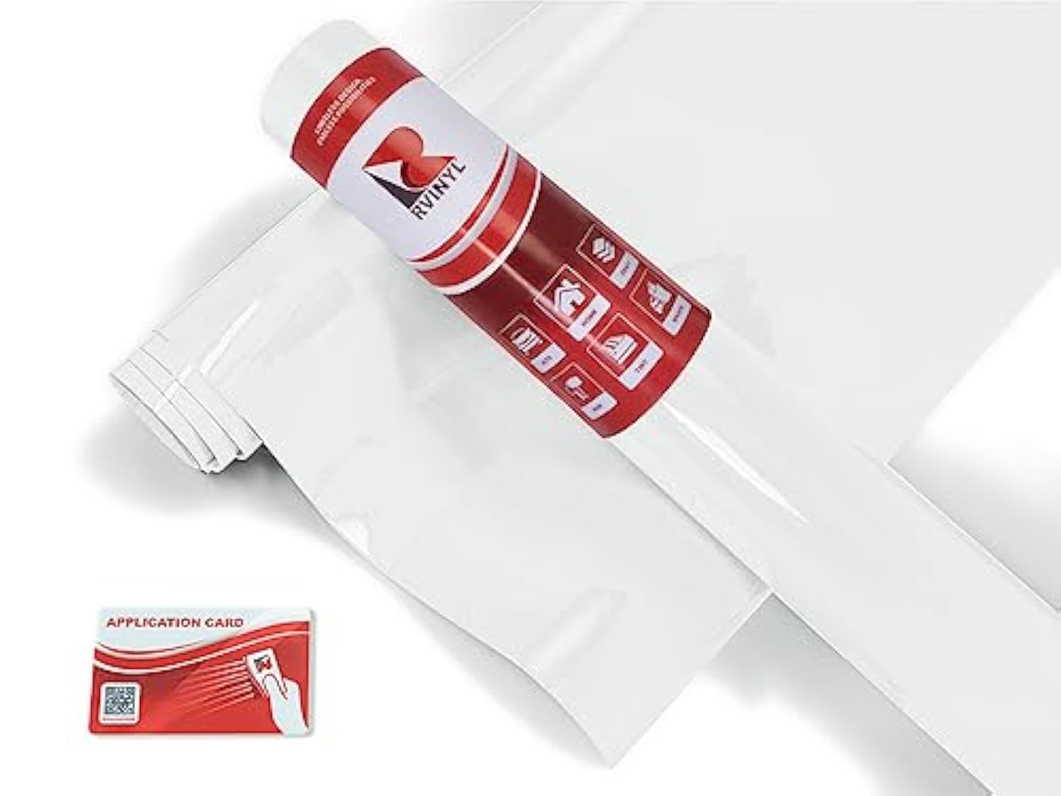 Avery Dennison Sw900 101-O In Gloss White - Dual Layered Vinyl Car Supreme Wrapping Film - 2Ft X 5Ft - Vehicle Sheet Roll