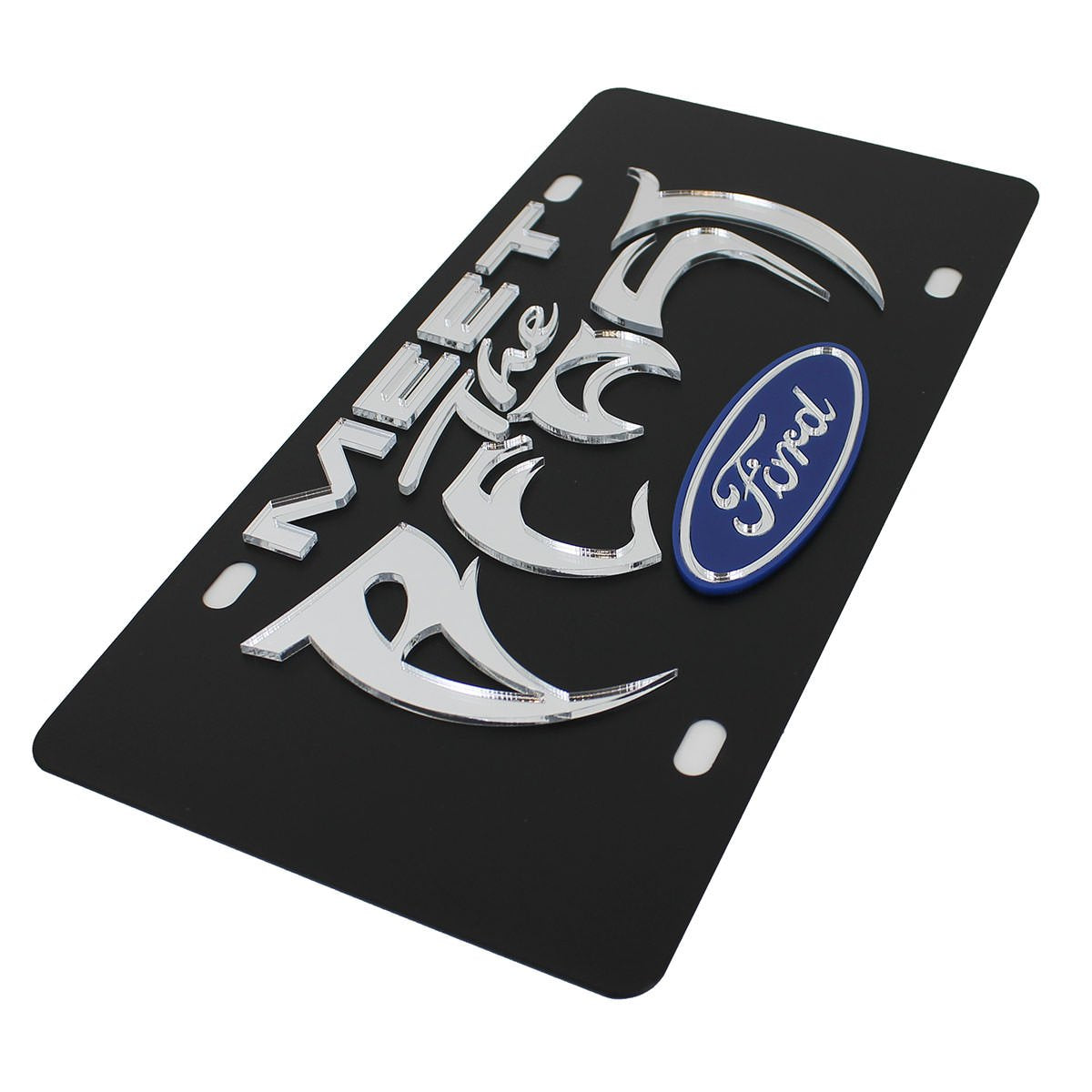 Eurosport Daytona, Inc. Meet The Beast Carbon Stainless Steel License Plate For Ford Meet The Beast