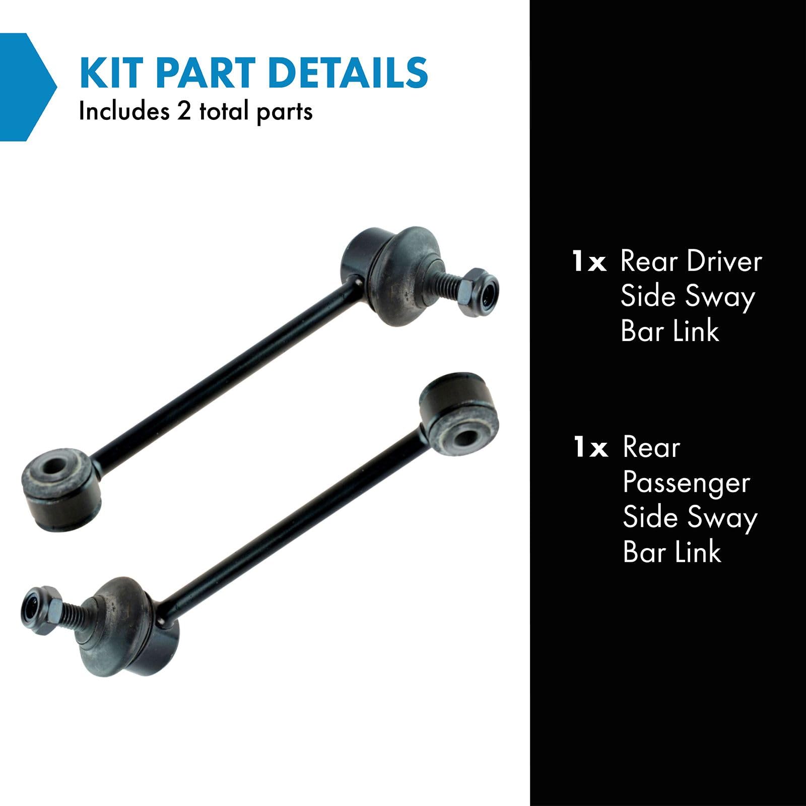 Trq Rear Sway Bar End Link Lh Driver Rh Passenger Side Pair 2Pc For E88 E90 E91 E92