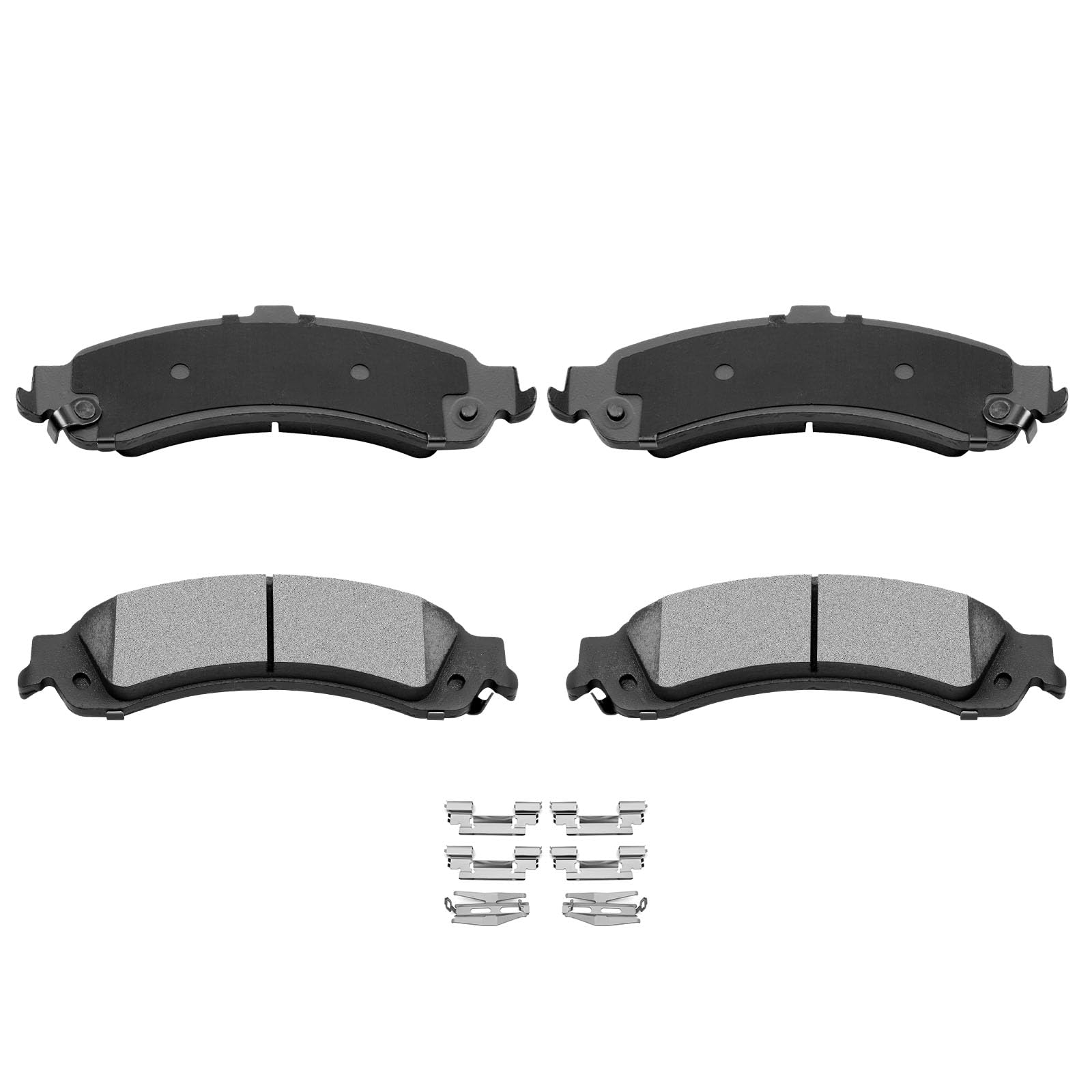 Automuto 4Pcs Rear Ceramic Disc Brake Pads Set D834 For Cadillac Escalade Escalade Esv Escalade Ext For Chevrolet Avalanche 1500