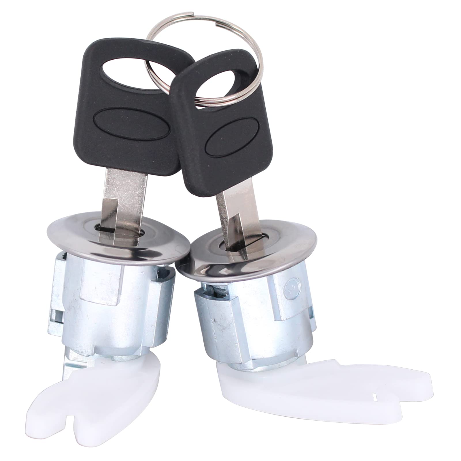 Applianpar Driver And Passenger Side Door Lock Cylinder Keys For Ford F150 F250 F350 Bronco 1992-1995