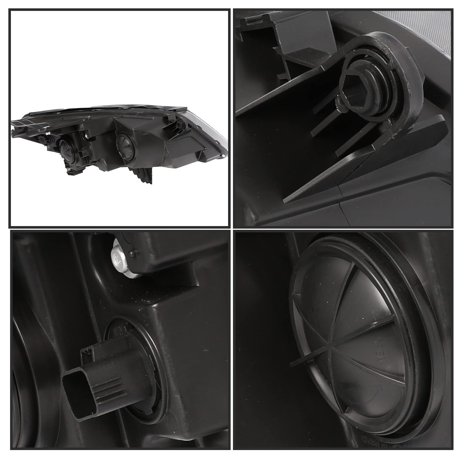 Vehicleaid [Oe Style Headlight Assembly Replacement For 2013-2017 Chevy Traverse Factory Halogen Headlamp, Left Driver Side