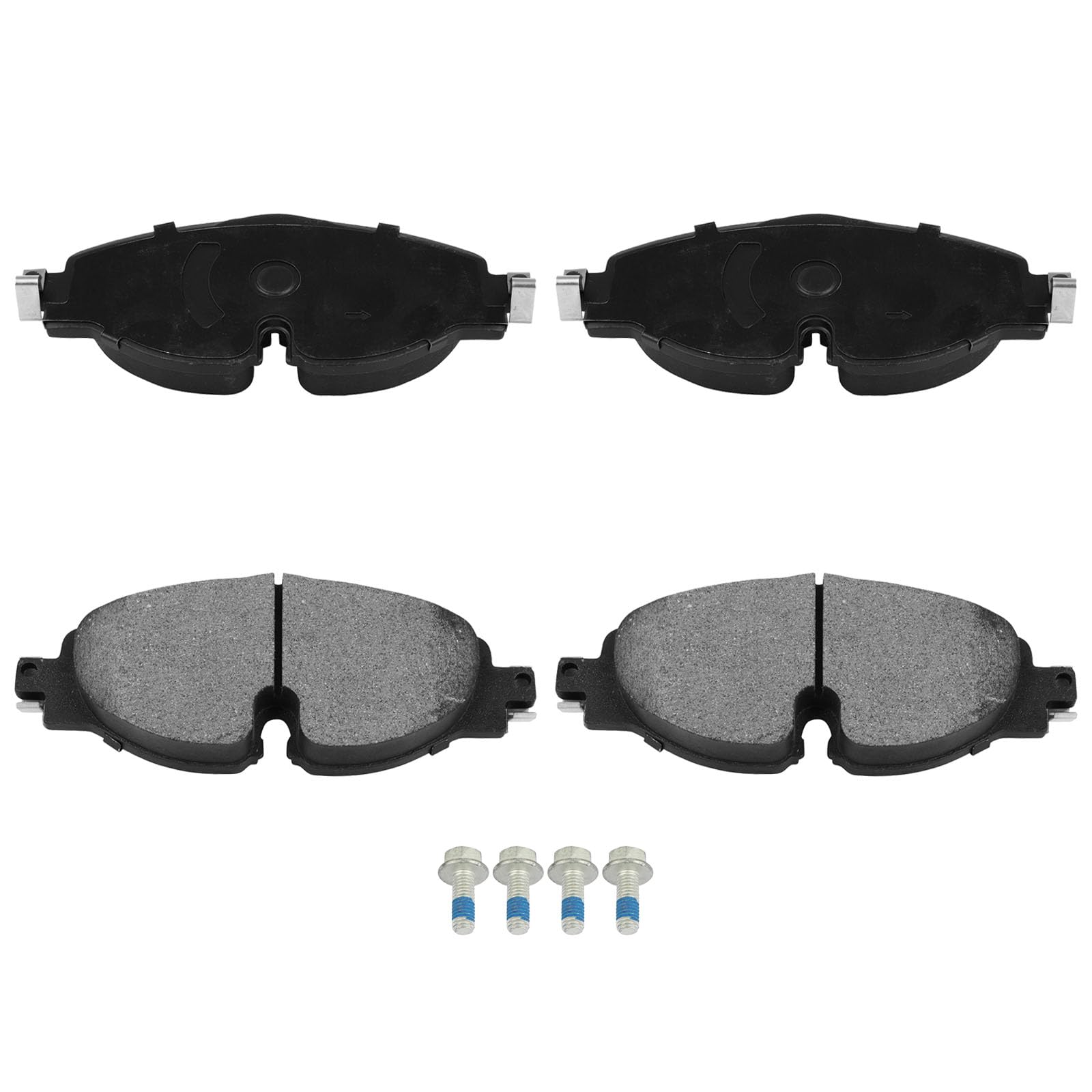 Automuto 4Pcs Front Brake Pads D1760 For Audi A3 15-16/A3 Quattro 15-16/Tt Quattro 16-20, For Volkswagen Golf 15-21/Alltrack 17-
