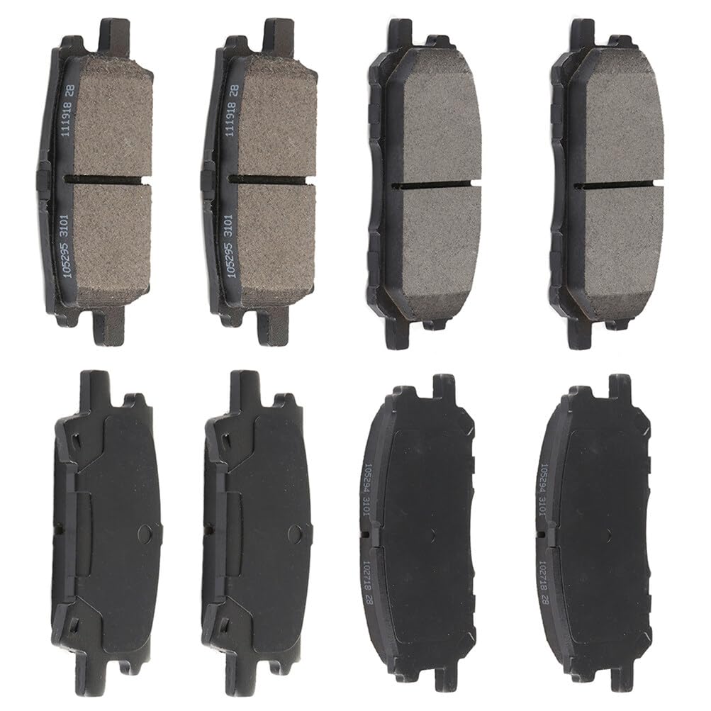 Automuto 8Pcs Front & Rear Semi-Metallic Disc Brake Pads Set D996 D1005 For Lexus Rx330 2004-2006,For Lexus Rx350 2007-2009,For