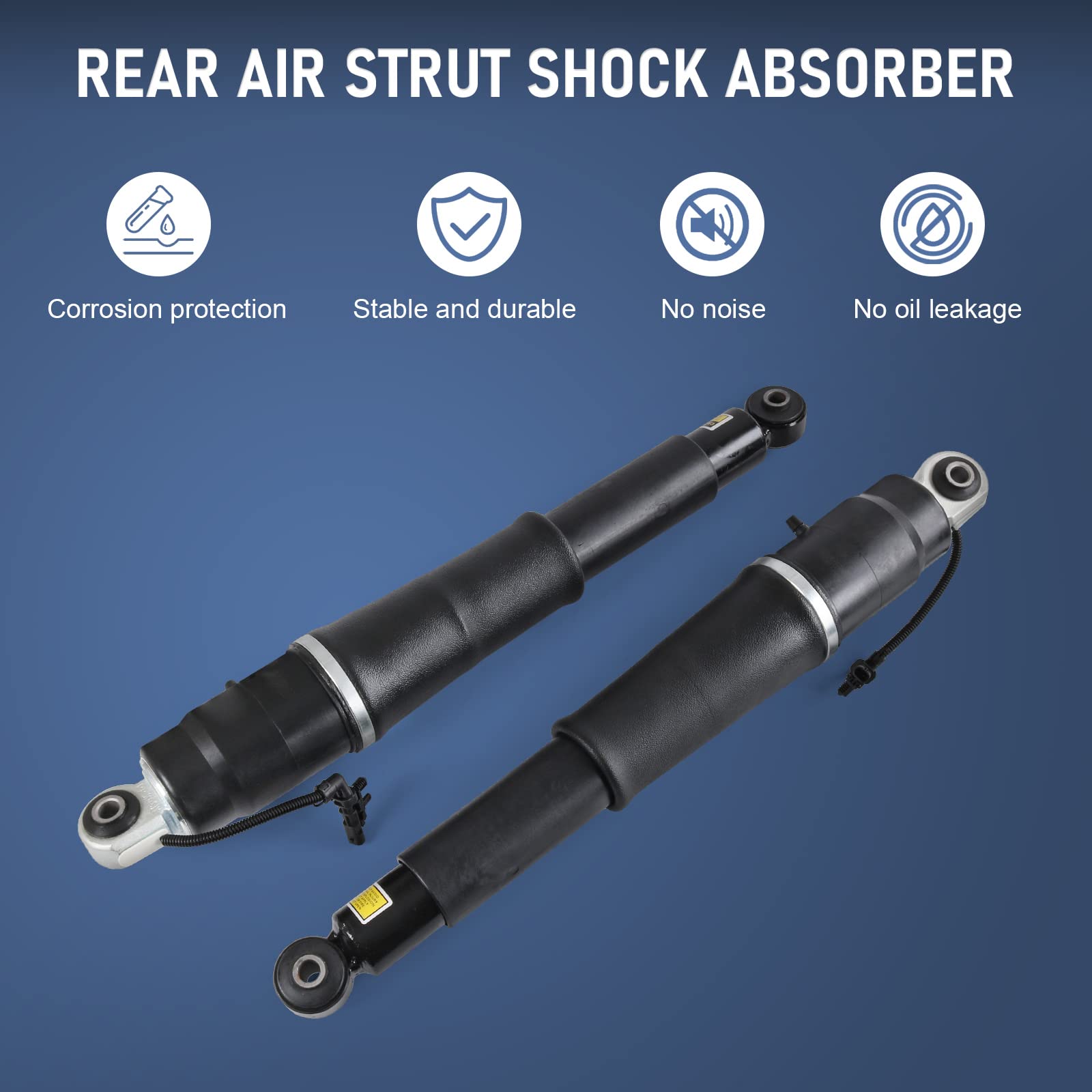 DICMIC Rear Air Strut Shock Absorber Compatible with 2015-2020 Cadillac Escalade ESV Chevrolet Suburban Tahoe GMC Yukon XL Repla