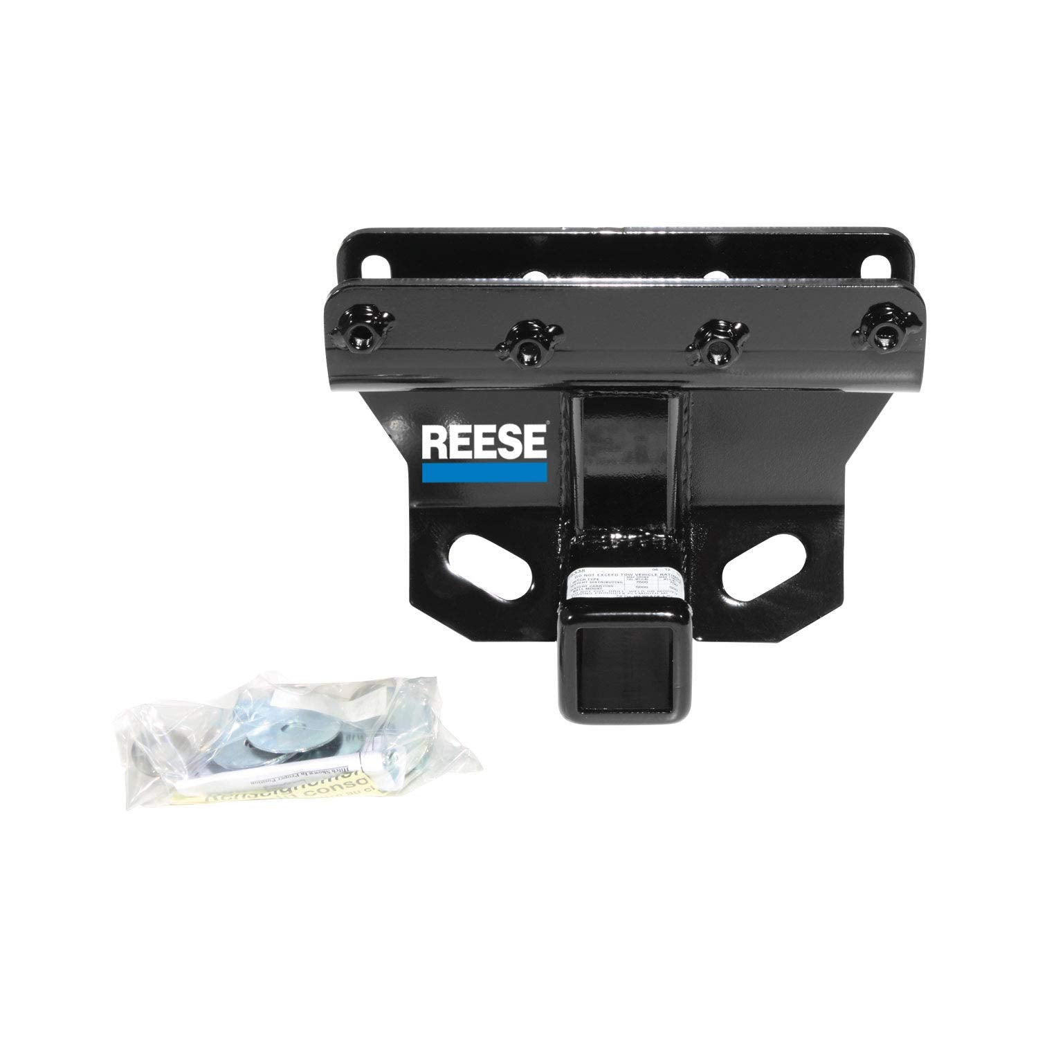 Reese 44748 Class Iii-Iv Custom-Fit Hitch With 2 Square Receiver Opening, Includes Hitch Plug Cover , Black