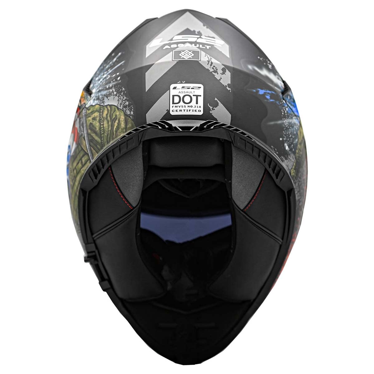 Ls2 Helmets Assault Full Face Motorcycle Helmet W/Sunshield (Commando Black Camo - 3X-Large)