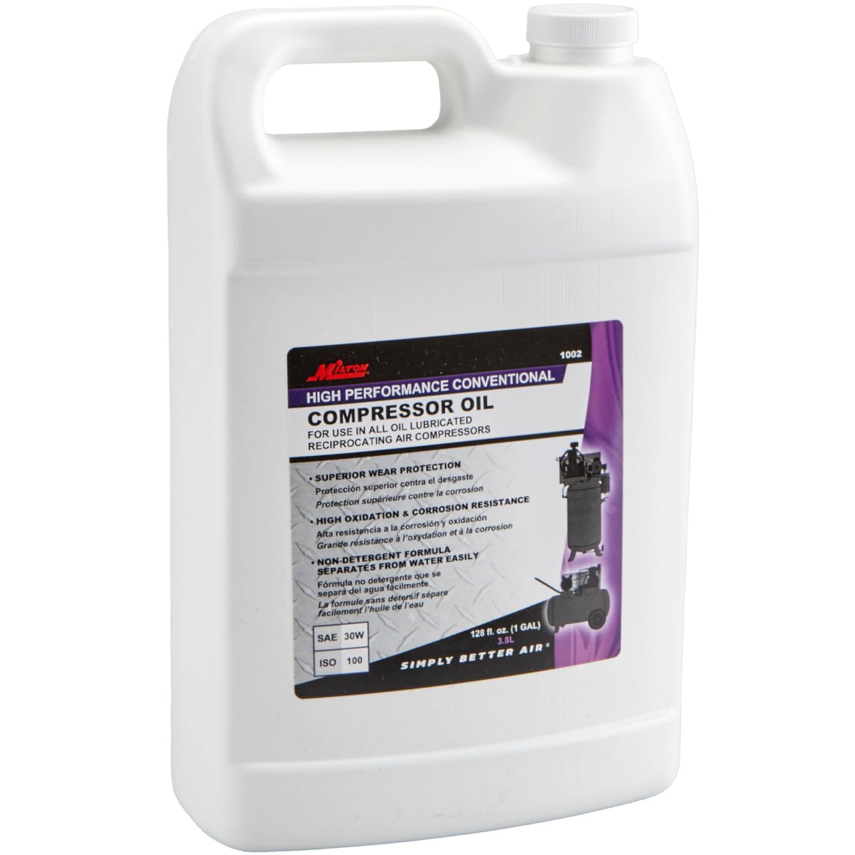 Milton 1002 Compressor Oil, 1 Gallon