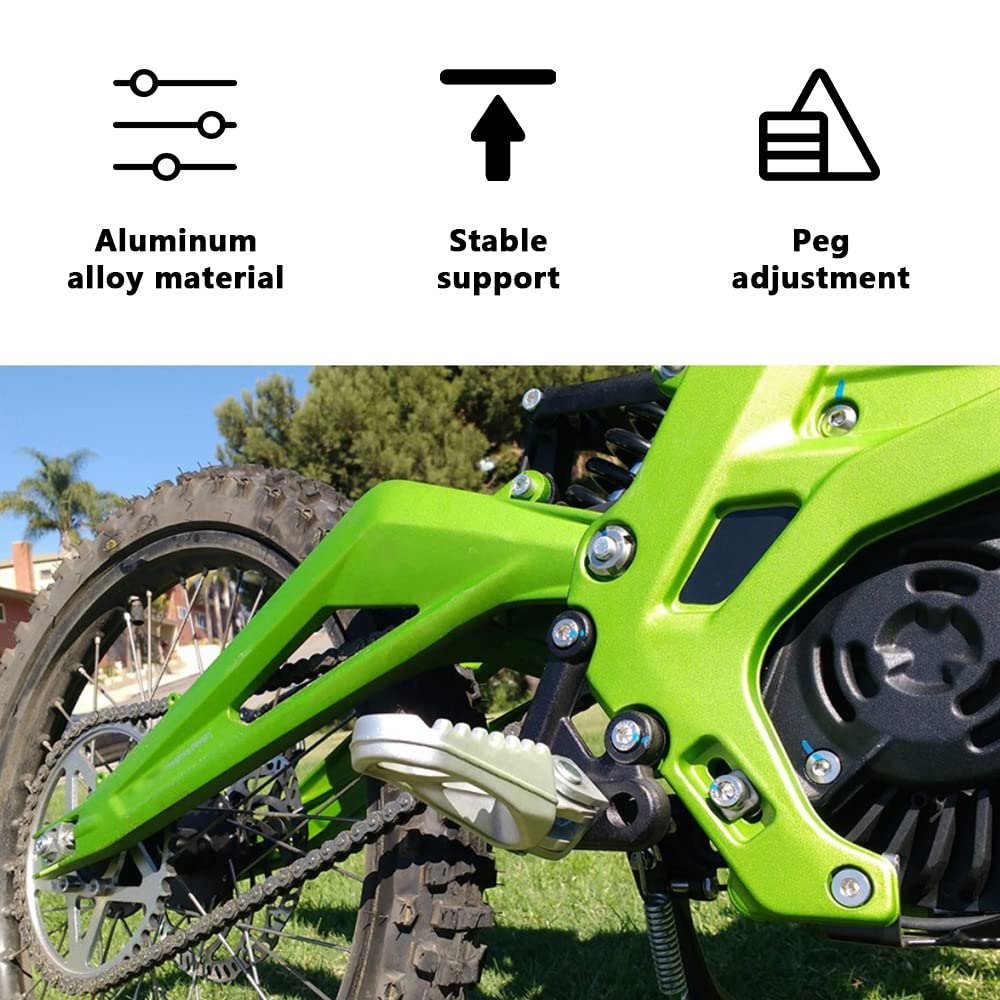 Jfg Racing Motorcycle Footbracket Sur Ron Foot Pegs Bracket Cnc Billet T6-6061 Aluminum Dirt Bike Foot Rest Bracket For Light Bee Sur-Ron X/S