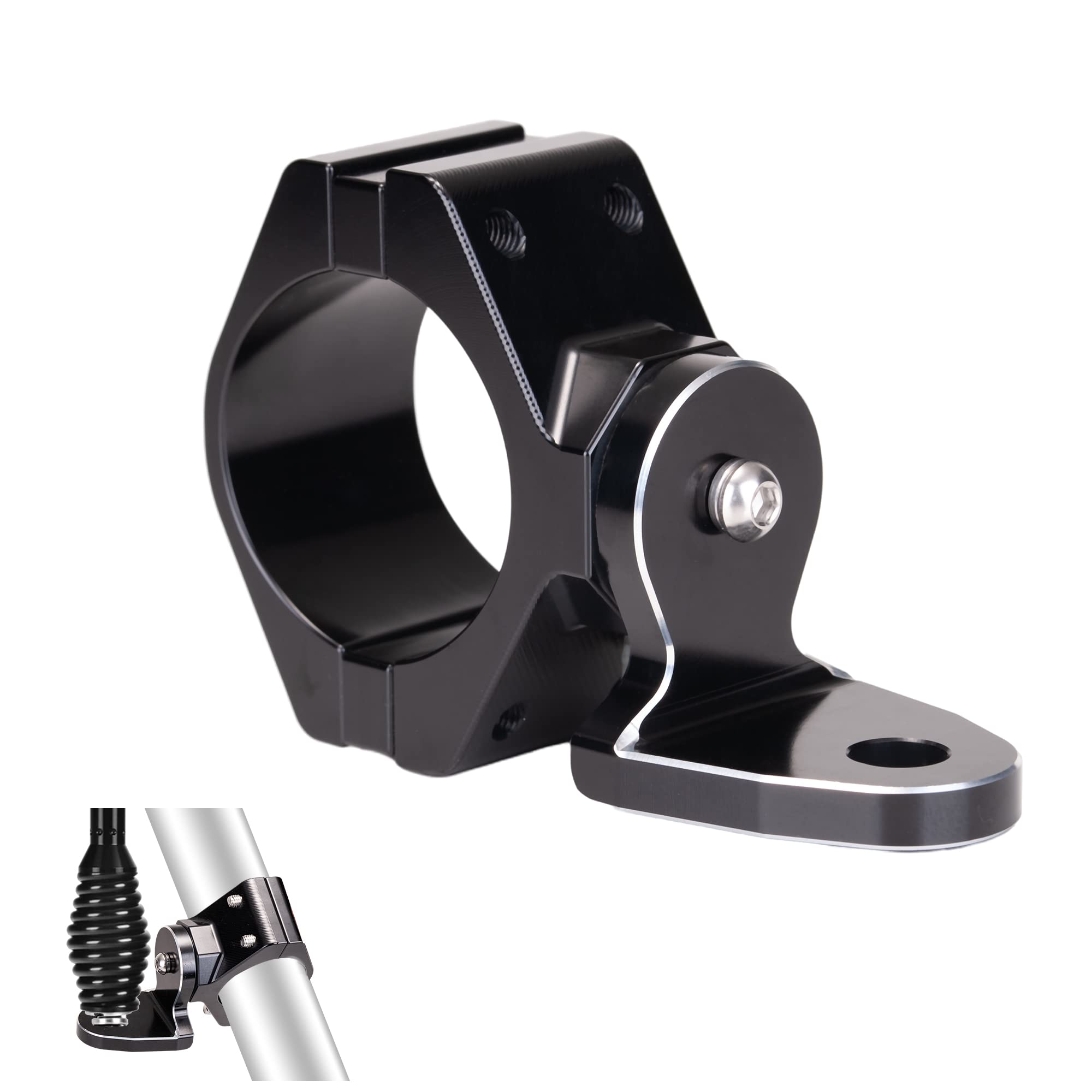 Dicater 360 Roating Utv Mount Bracket For Flag/Led Whip Light/Antenna Fits 1.75-2Inch Roll Bar Compatible With All Utv Can Am Ma