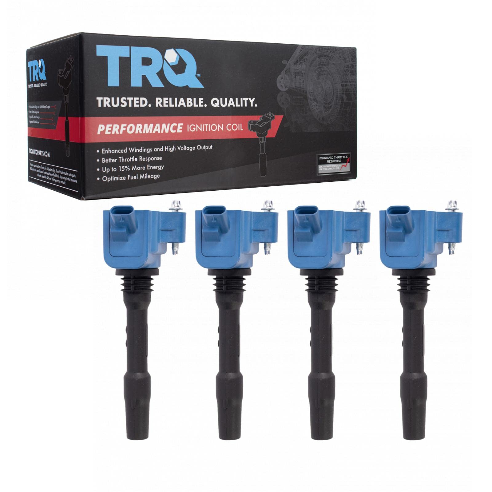 TRQ Ignition Coil Set Compatible with 16-23 BMW 14-23 Mini 21-22 Toyota