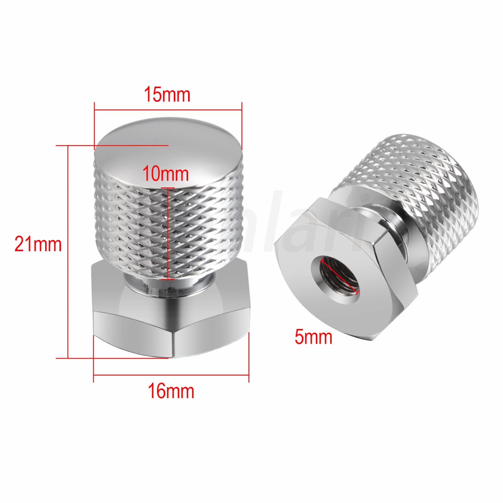 Benlari Chrome Solo Seat Nuts Seat Mounting Nuts 1/4''-20 Thread Compatible For Harley Davidson Touring Softail Street Glide Roa