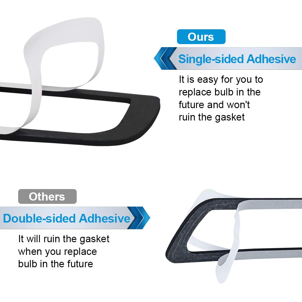 MbuyDIY 3rd Third Brake Light Gasket Seal Compatible with 2014-2023 Chevy Silverado 1500 GMC Sierra 2500HD 3500HD High Mount Sto