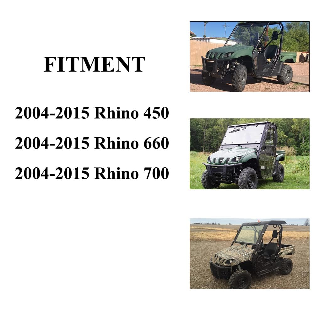 Rhino Utv Soft Rear Windshield, Chikia Back Window Replacement For Yamaha Rhino 450 660 700