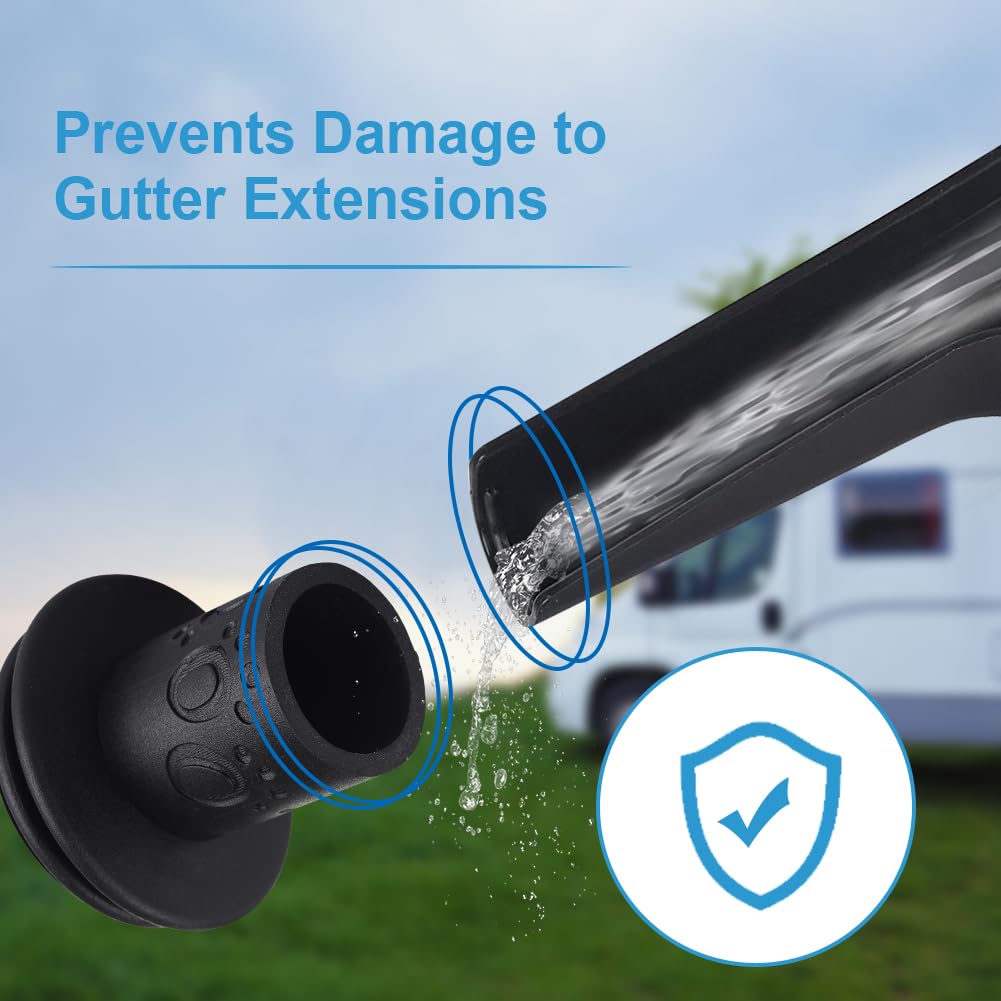 Rv Gutter Spout Caps/Rv Cover Pretector/Protects Rv Cover From Gutter Spout Damage, 4-Pack