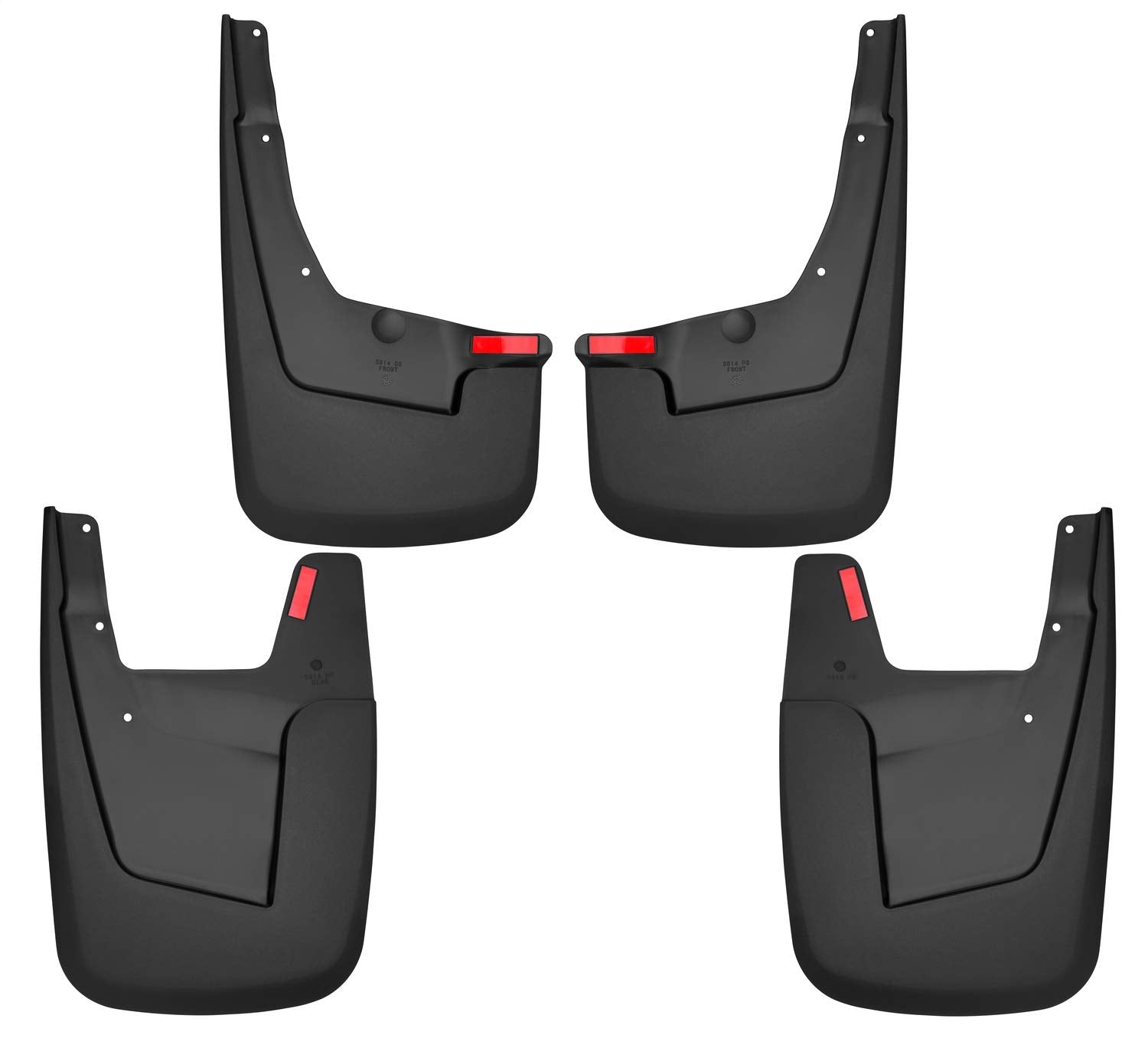 Husky Liners - Front & Rear Mud Guards | Fits 2019-2024 Ram 1500 W/Out Oem Fender Flares - Black, 4 Pc | 58146