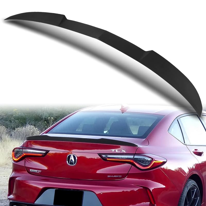Stay-Tuned W-Power ABS Material V-Style Rear Trunk Lid Duckbill Spoiler Wing Compatible with 2021-2024 Acura TLX, Exterior Acces