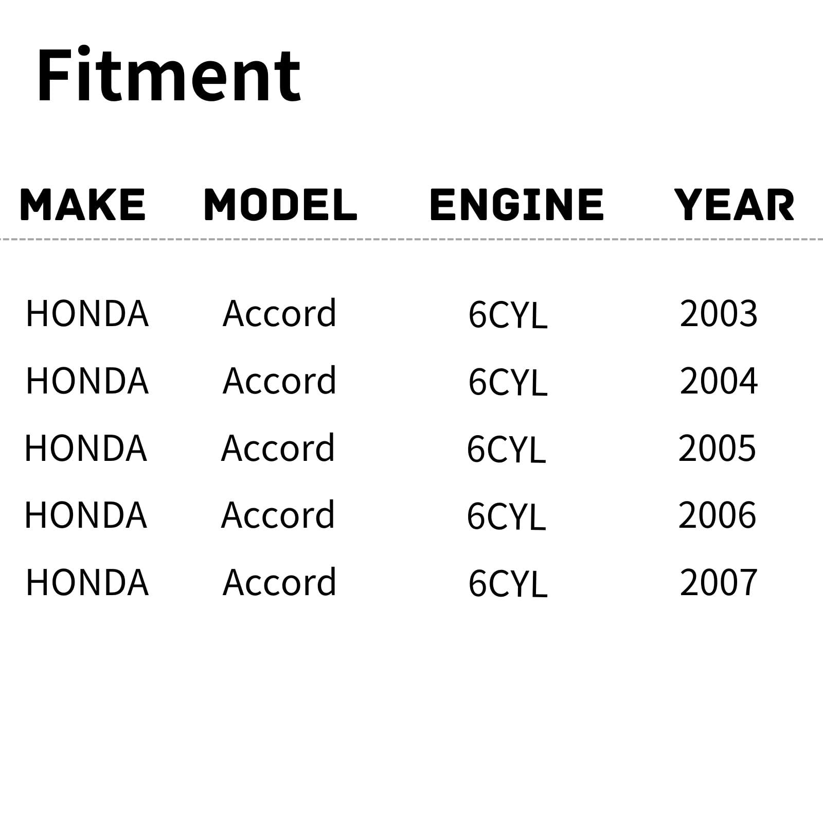 TYG OE Replacement(CAPA Quality) Cooling Fan Extra Silent for 2003-2007 Honda Accord 6CYL | 19030RCAA01 | HO3115124 | 620-235