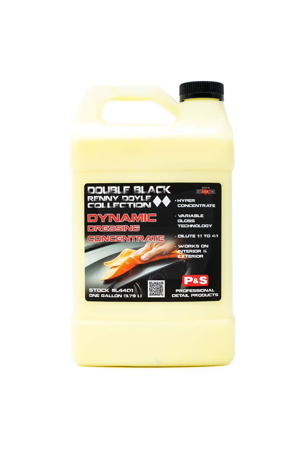 P & S Professional Detail Products Dynamic Dressing Hyper Concentrate; Perfect For Tires, Exterior/Interior Trim, Engine Compartments; Variable Dilution/Gloss Technology (1 Gallon)