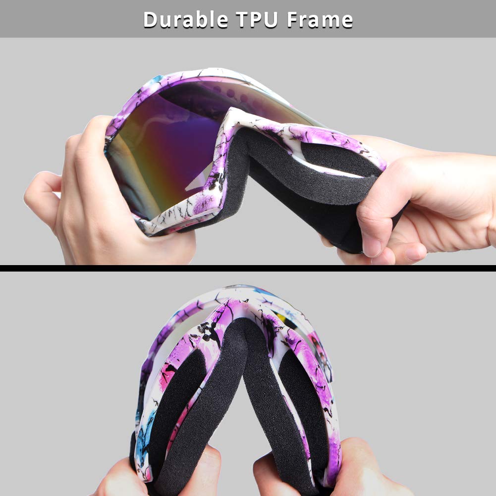 Motorcycle Goggles Atv Goggles Motocross Goggles Windproof Dirt Bike Goggles Dustproof Off Road Goggles Scratch Resistant Pu Hel