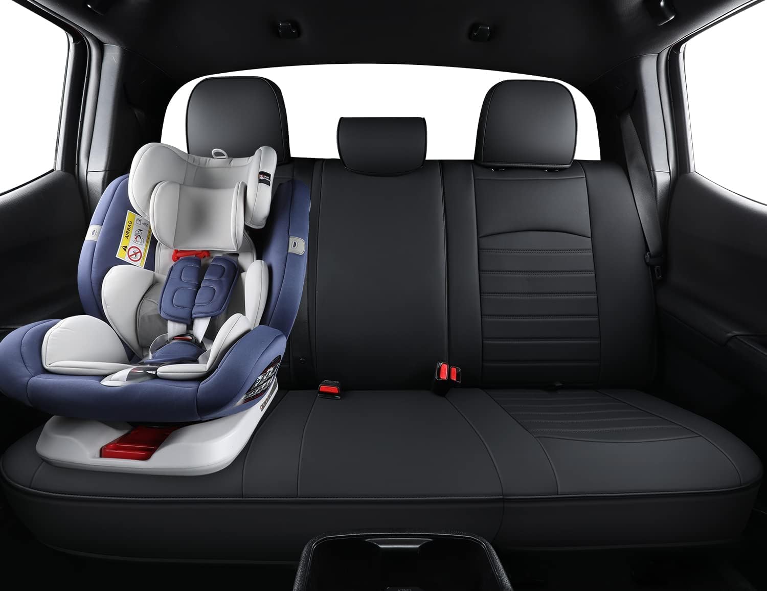 Luckyman Club S08-Qe Tacoma Seat Covers, Fit For 2005-2023 Tacoma Crew Cab Sr Sr5 Trd Sport Trd Off-Road Prerunner With Water Pr