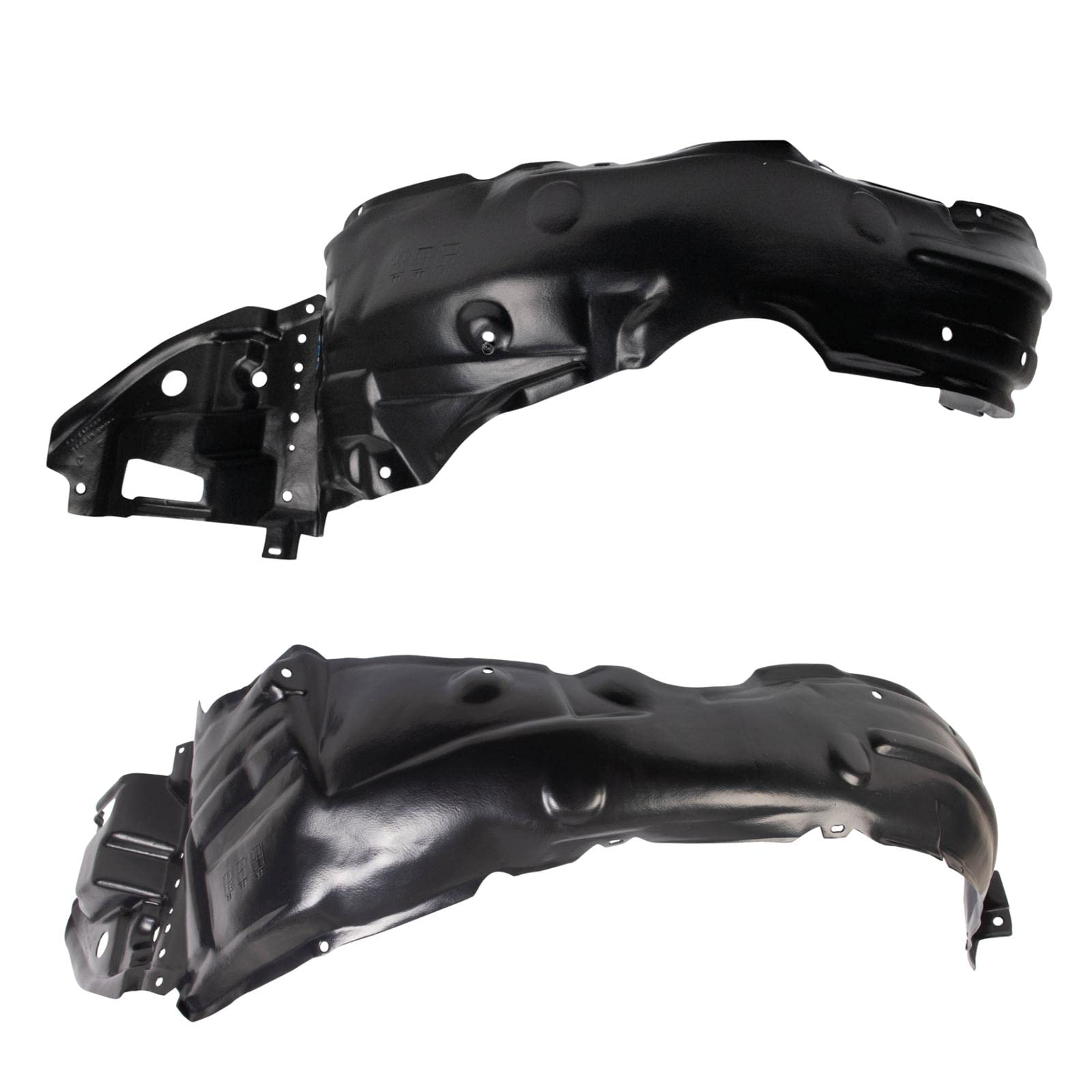 Trq Front Inner Fender Liner Set Compatible With 2014-2016 Toyota Corolla To1248184 To1249184