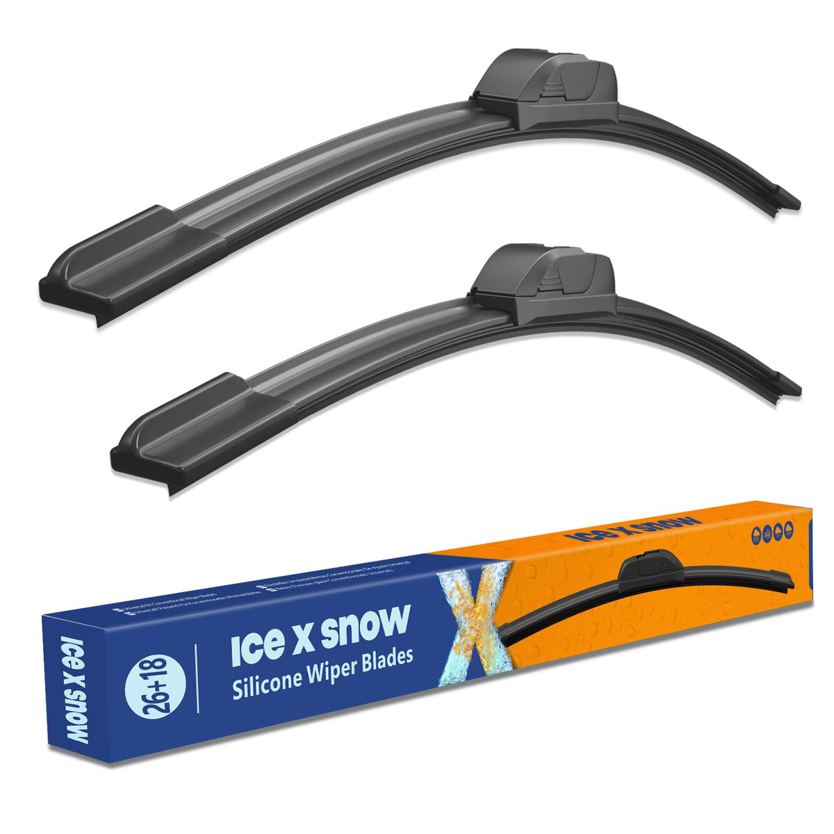 26''+18'' Silicone Windshied Wipers Replacement For Toyota Camry 2017-2012 Prius 09-04 Highlander 2023-2020 Sonata 2023-2011 Che