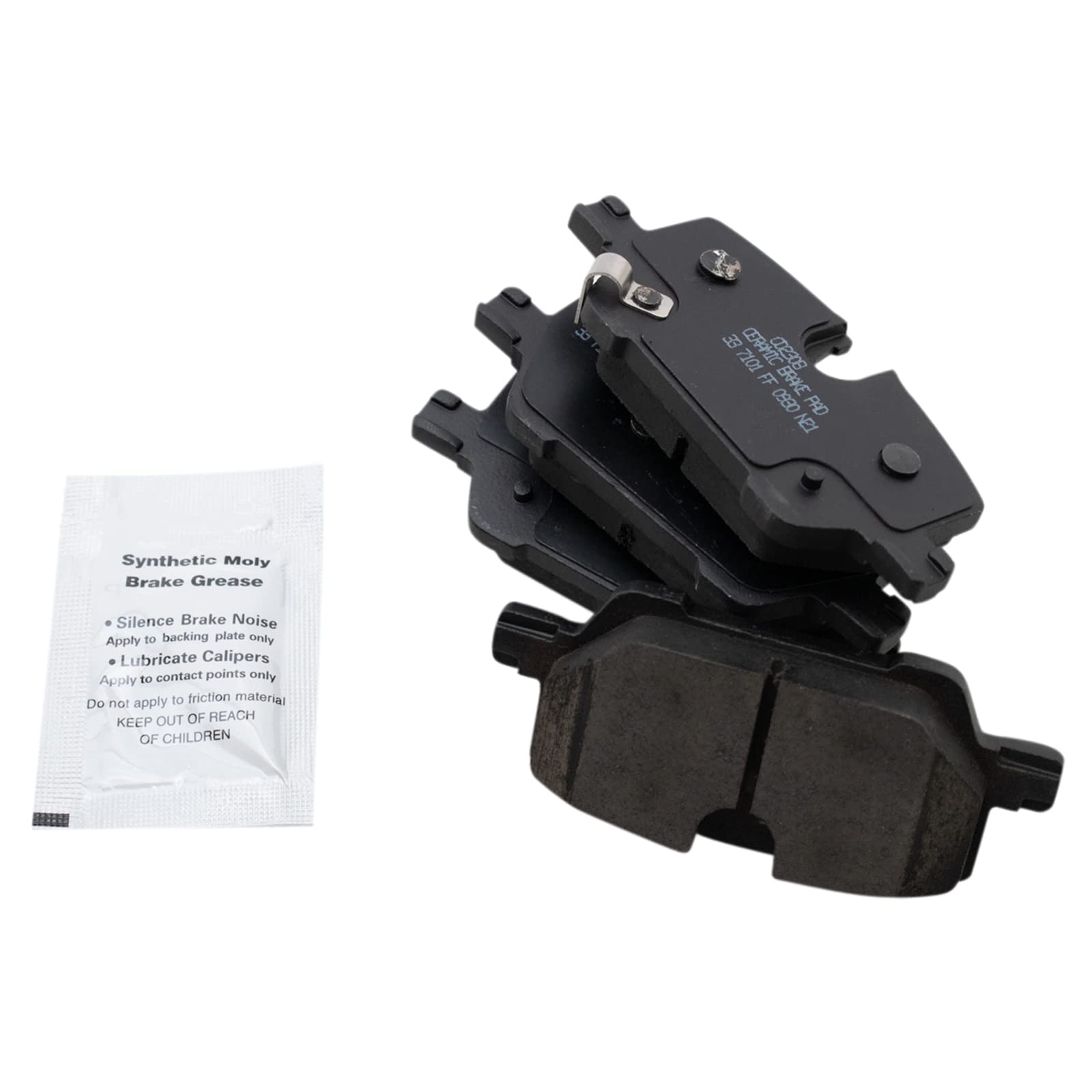 TRQ Rear Brake Pads Ceramic Compatible with 2020-2021 Buick Encore GX 2021 Chevrolet Trailblazer