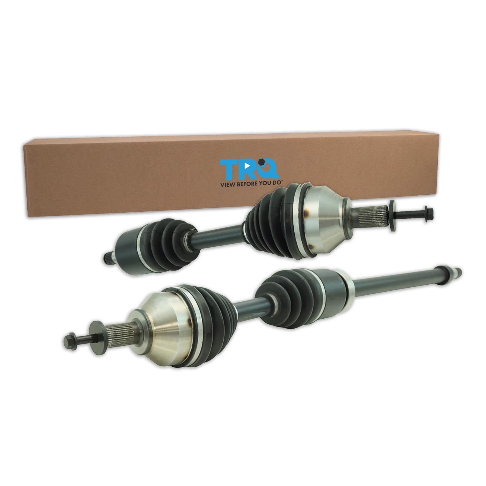 Trq Front Cv Axle Shaft Assembly Set Compatible With 2008-2013 Volvo C30 2006-2013 C70 2004-2011 S40 2005-2011 V50