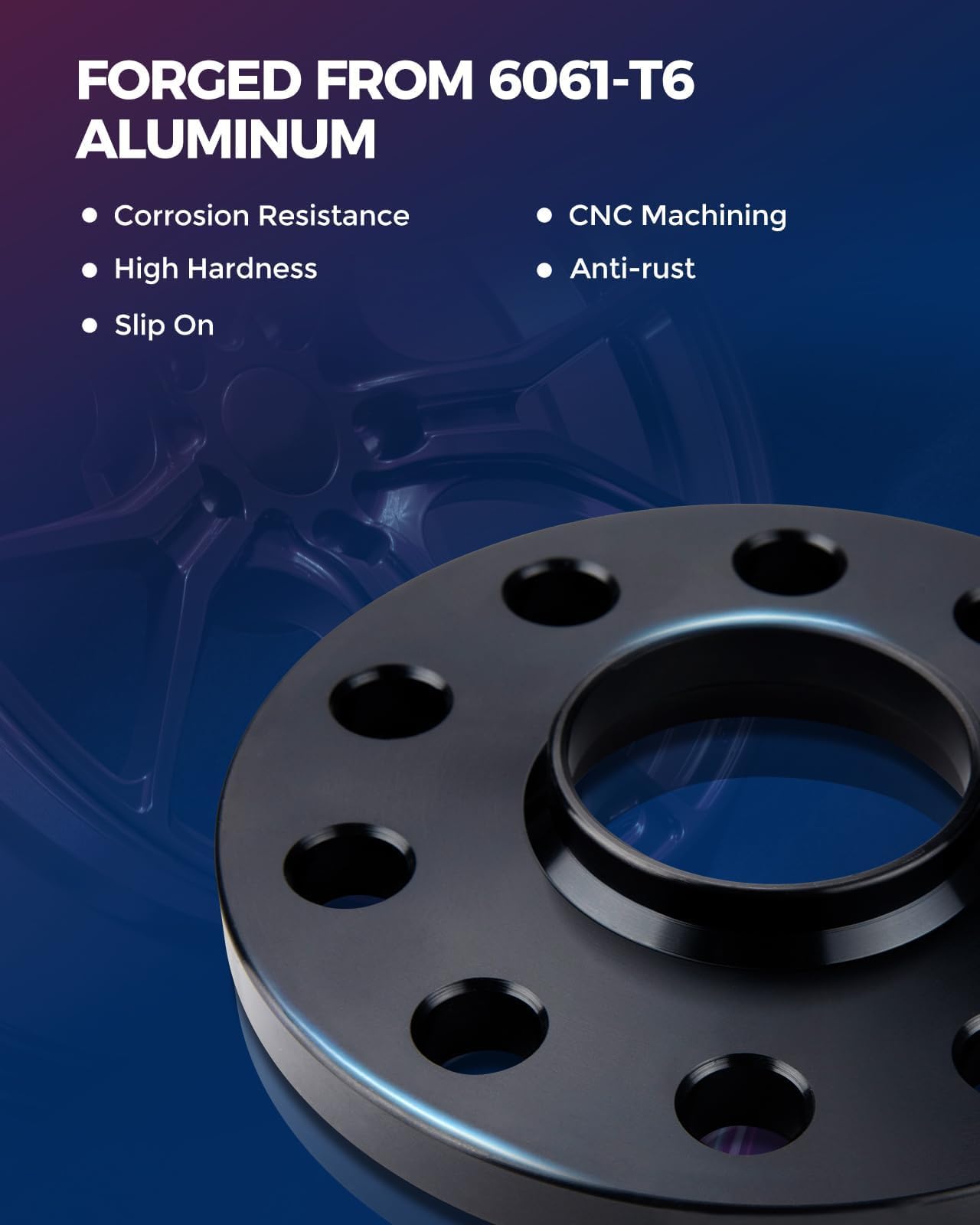 Kax 5X4.5 Slip-On Wheel Spacers,Forged 1/2 Inch Hub Centric Wheel Spacer With 60.1Mm Hub Bore,Fit For Camry,Rav4,Highlander,Sien