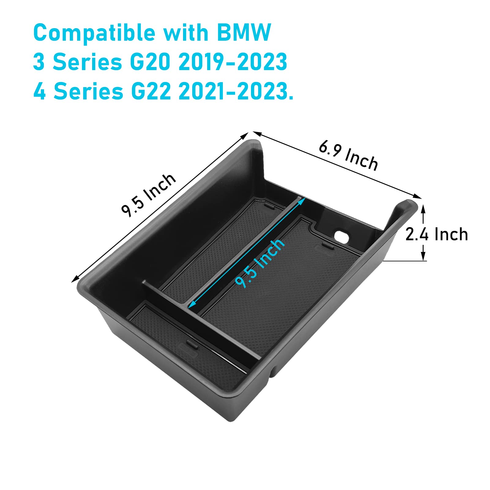 Jaronx Compatible With Bmw Center Console Organizer For 3 Series G20 2019-2024/4 Series G22 I4 G26 2021-2024, For Bmw 3 Series Console Organizer 2019-2024, I4/4 Series Console Storage Box 2021-2024